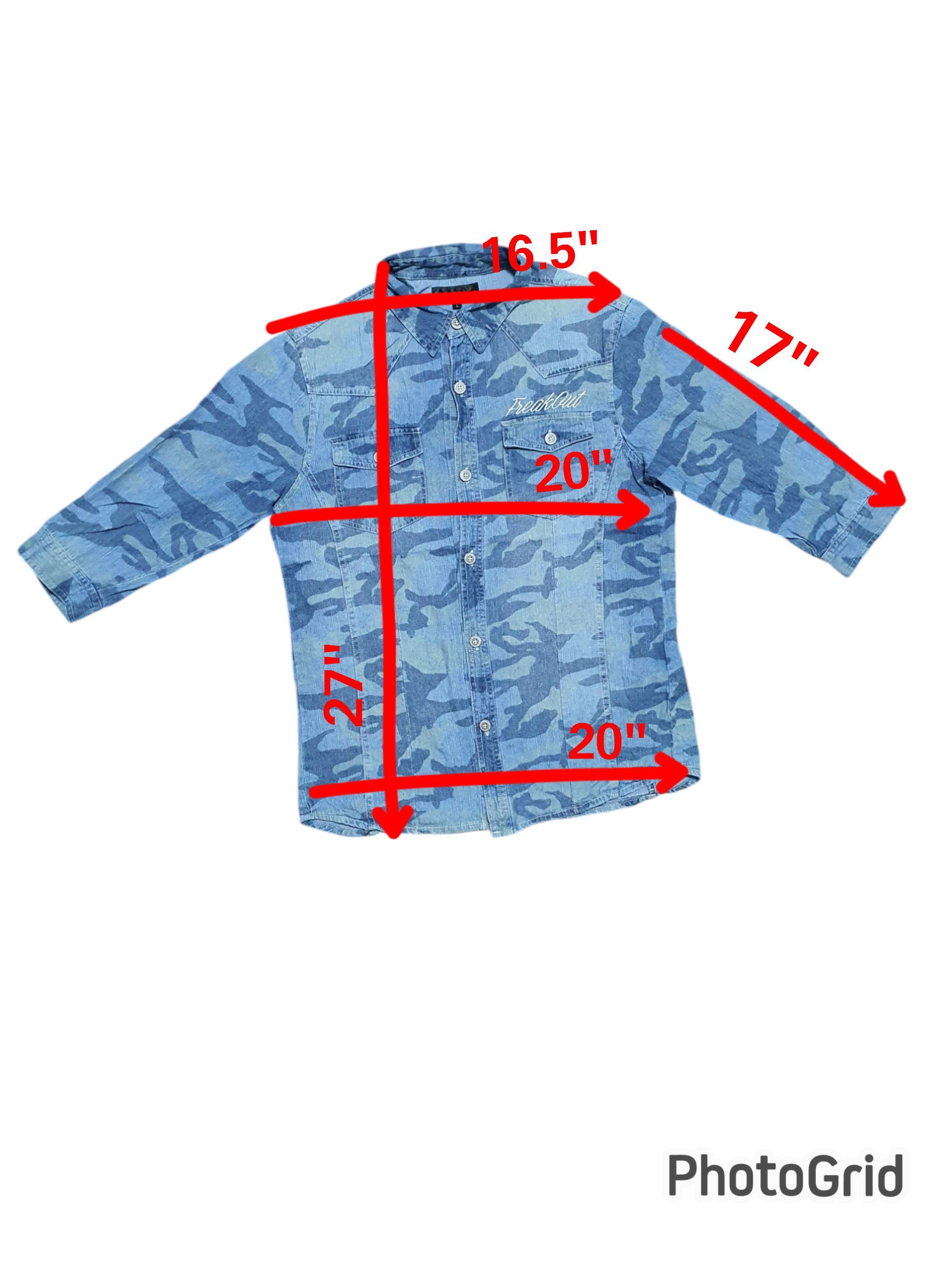 In The Attic × Japanese Brand IN THE ATTIC 20/27 CAMOU 3 QUARTER SLEEVE SHIRT Size L / US 10 / IT 46 - 7 Thumbnail