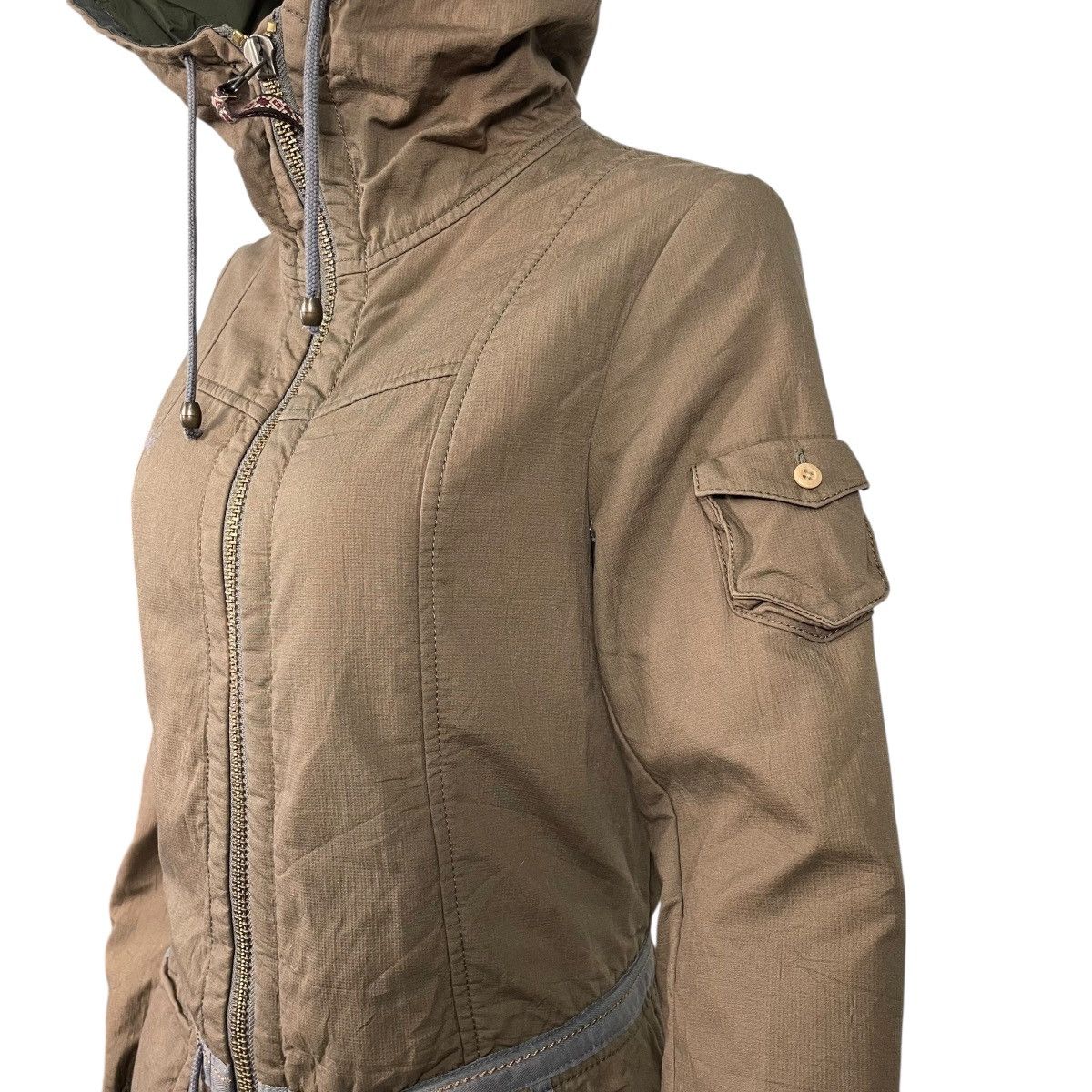 Marithe + Francois Girbaud Marithe Francoise Girbaud Parachute Bondage Hooded Parka Size S / US 4 / IT 40 - 10 Thumbnail