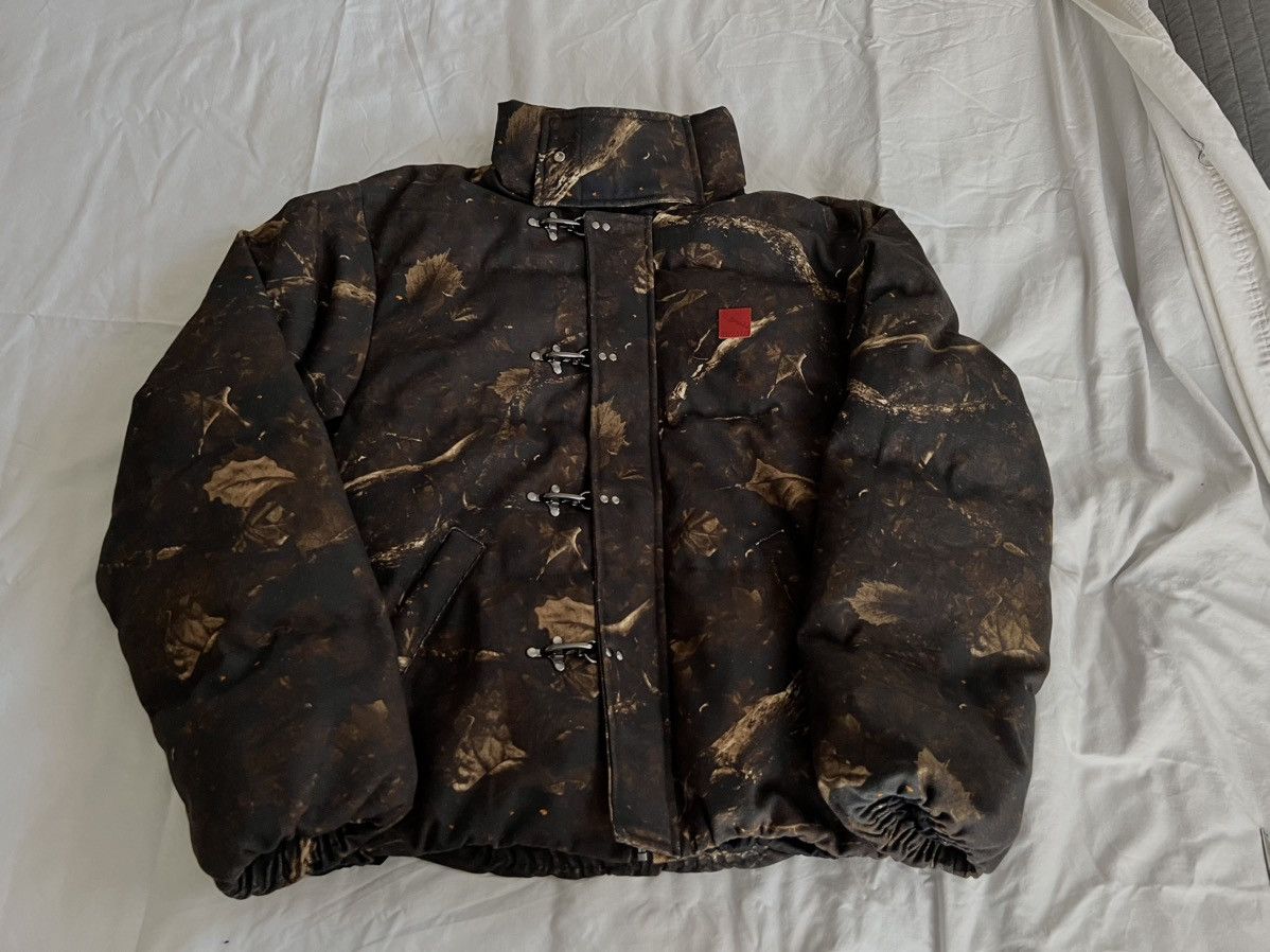 image of Fugazi Sniper Camo Puffer Jacket in Brown, Men's (Size Large)
