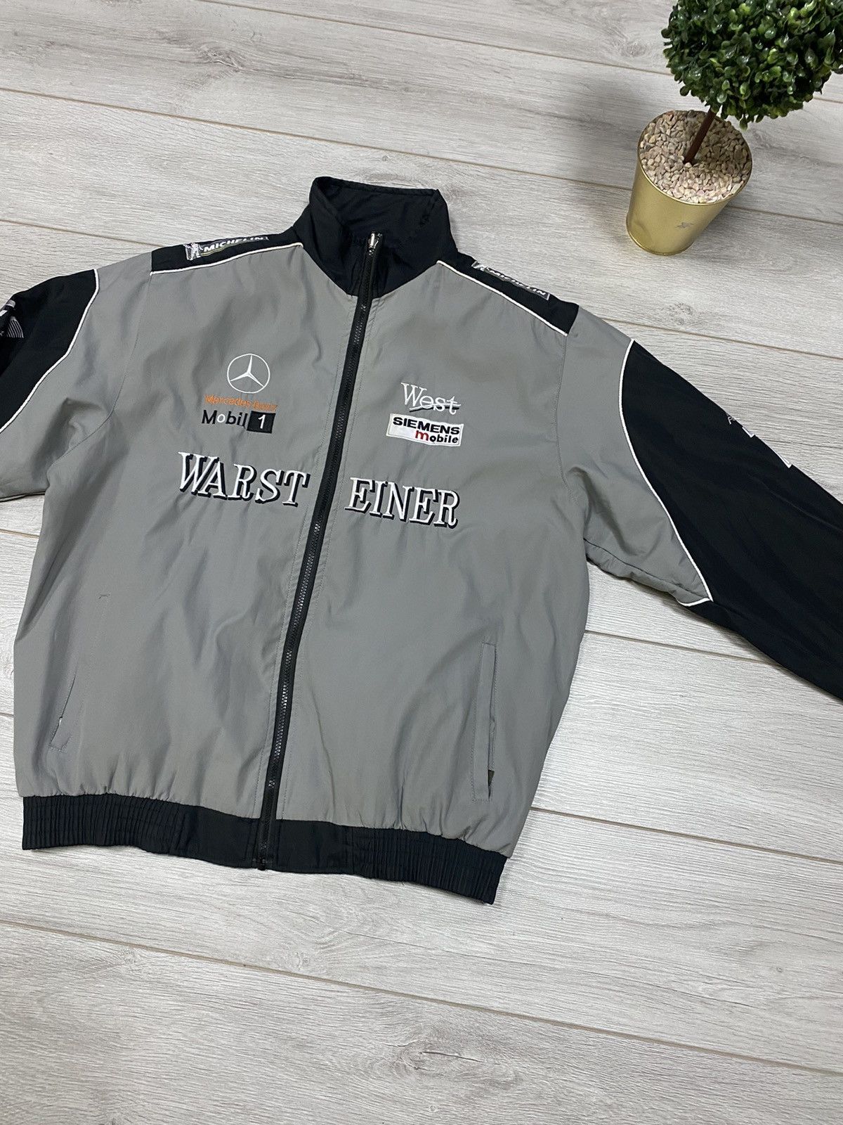 Warsteiner Mercedes reversible vintage racing jacket