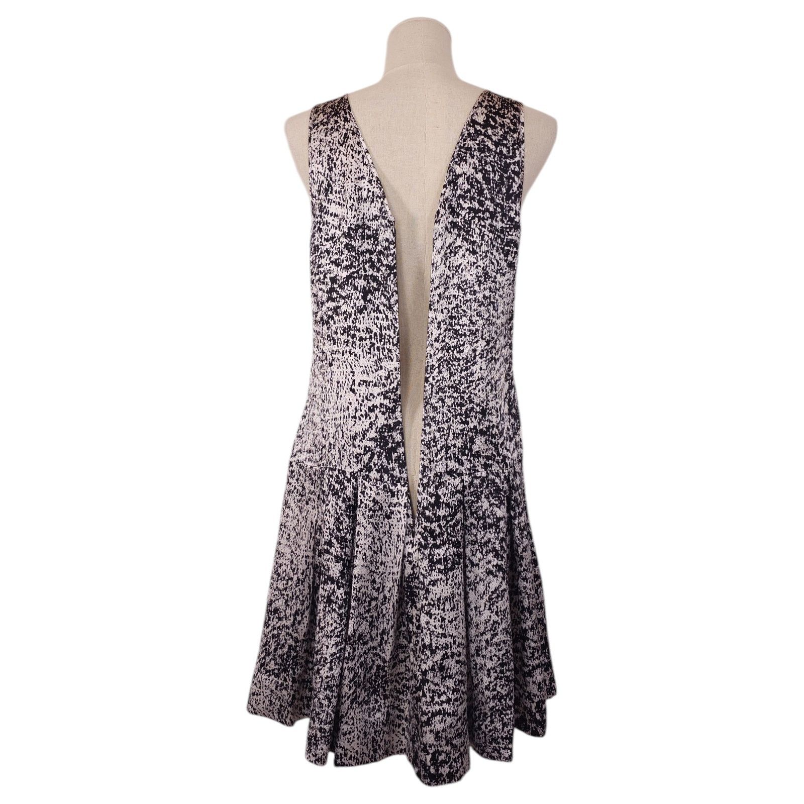 Rebecca Taylor Rebecca Taylor White Noise Drop Waist Dress Sz 2 Size XS / US 0-2 / IT 36-38 - 4 Thumbnail