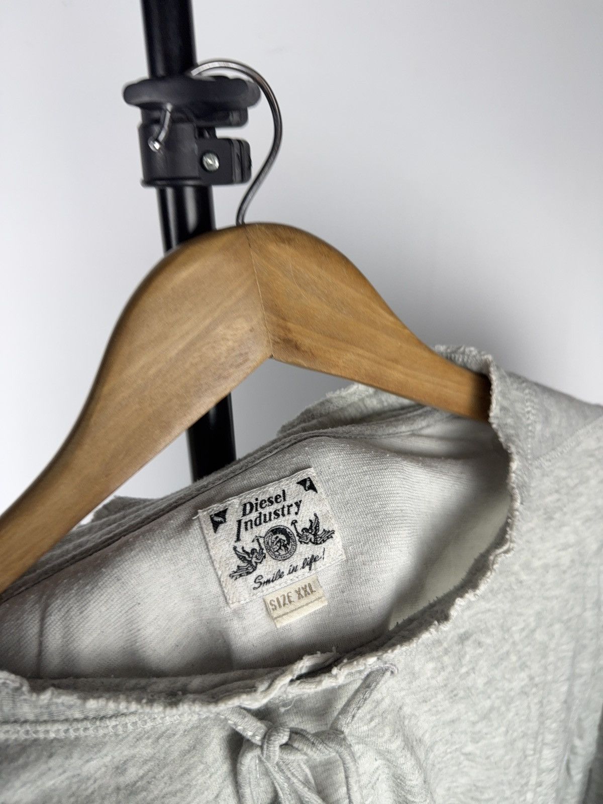Diesel Luxury Vintage Diesel Industry Raw Neck Long Sleeve Shirt Size US XXL / EU 58 / 5 - 7 Thumbnail