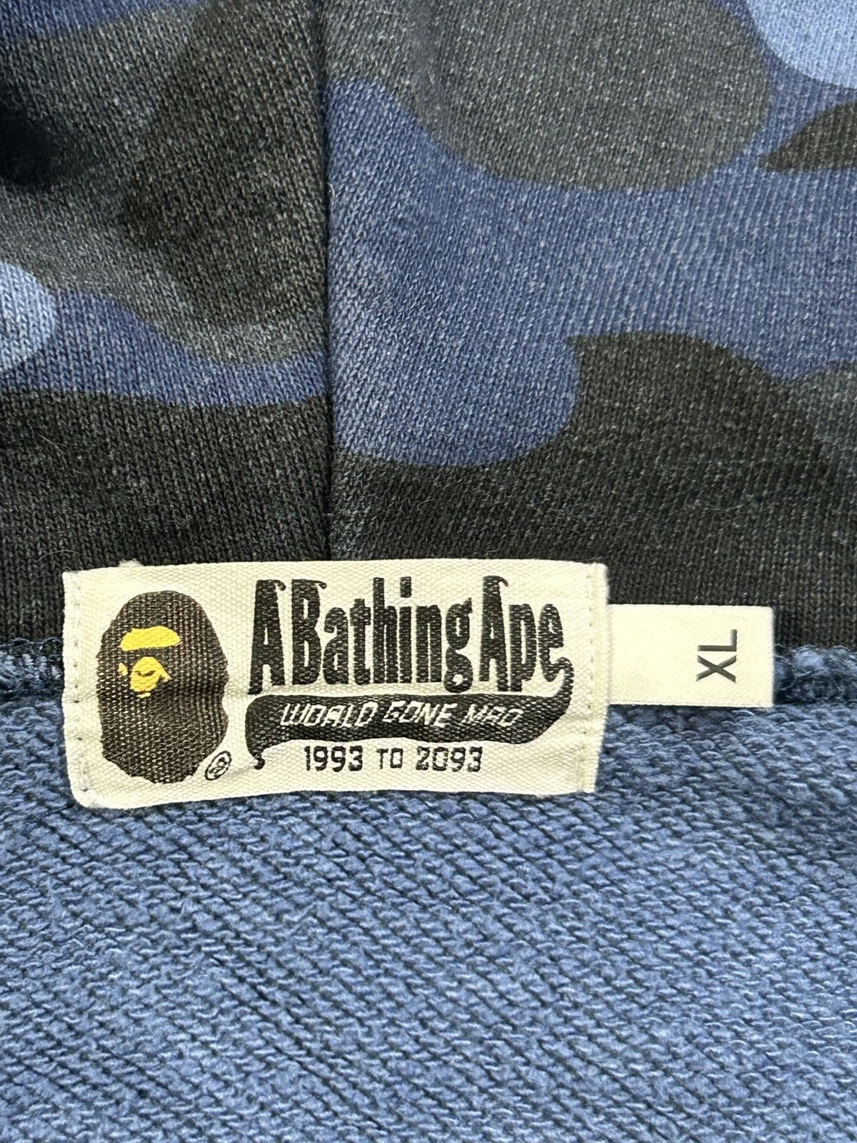 Bape BAPE Blue Camo Full Zip Hoodie Size US XL / EU 56 / 4 - 4 Thumbnail