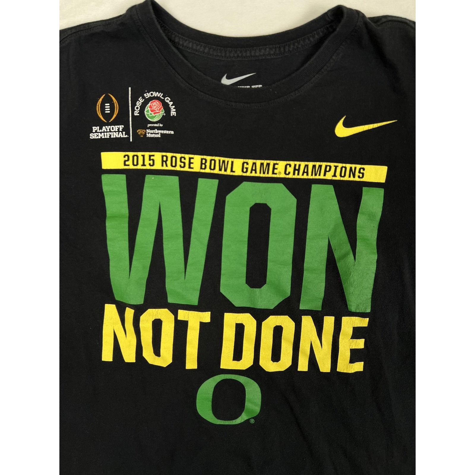 Nike Oregon Ducks Shirt Women's Large Black NCAA Nike Won Not Don Size L / US 10 / IT 46 - 2 Thumbnail