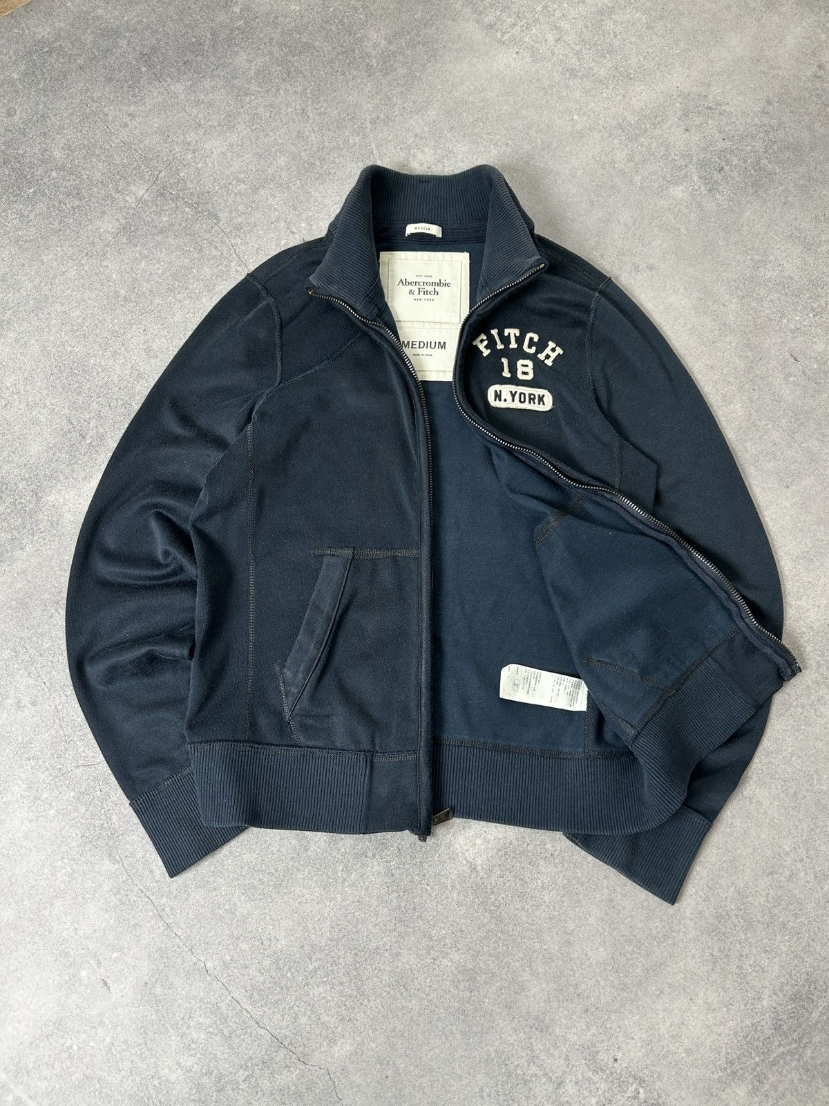 Abercrombie & Fitch Vintage Abercrombie Fitch y2k track blue jacket mens Size US M / EU 48-50 / 2 - 3 Thumbnail
