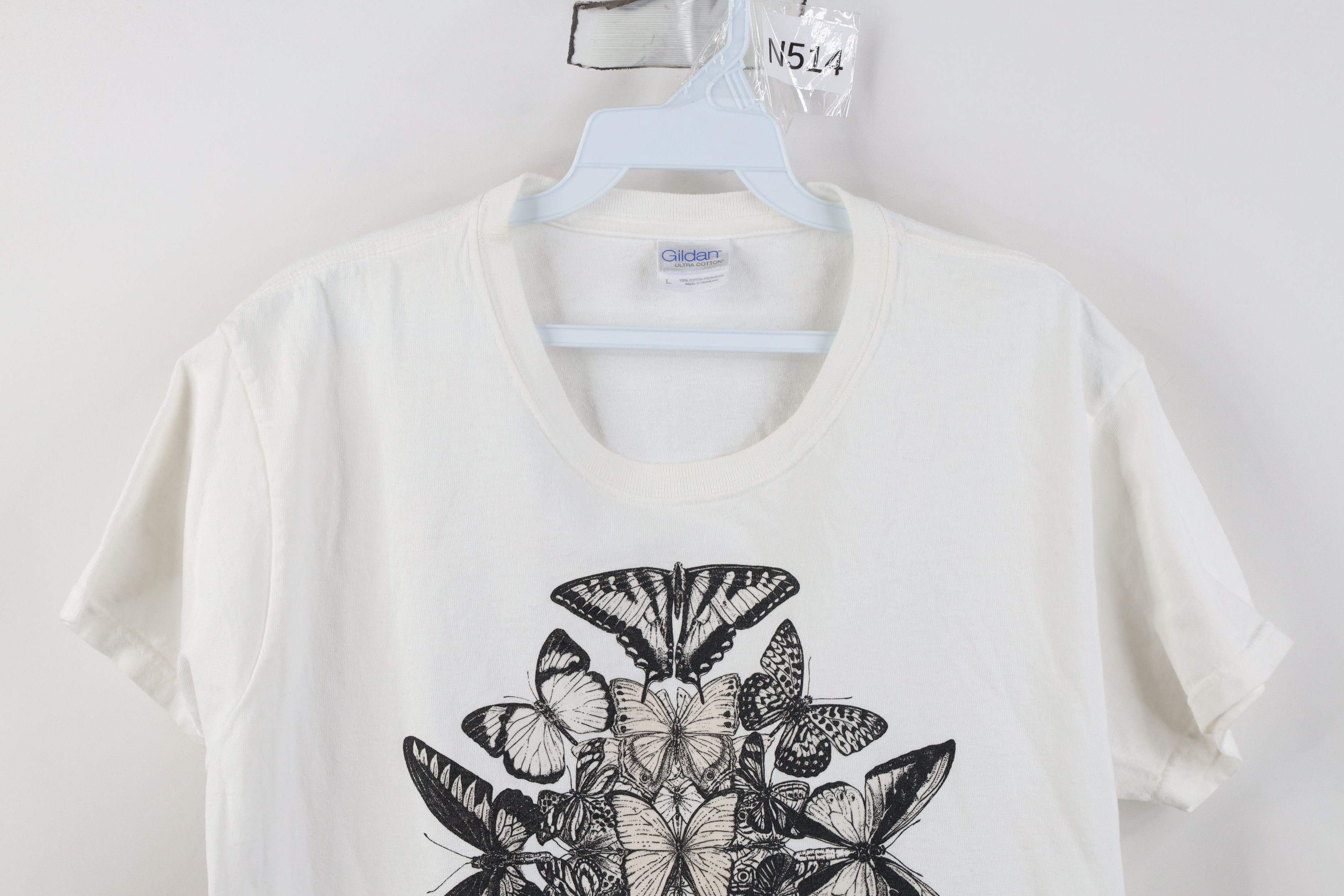 Vintage Vintage 90s Y2K Streetwear Punta Gorda Butterfly T-Shirt Size L / US 10 / IT 46 - 2 Thumbnail