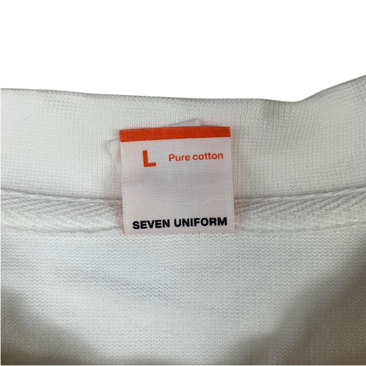 Japanese Brand SEVEN UNIFORM JAPAN Minimalist Design Baggy Tee Shirt Top Size L / US 10 / IT 46 - 7 Thumbnail
