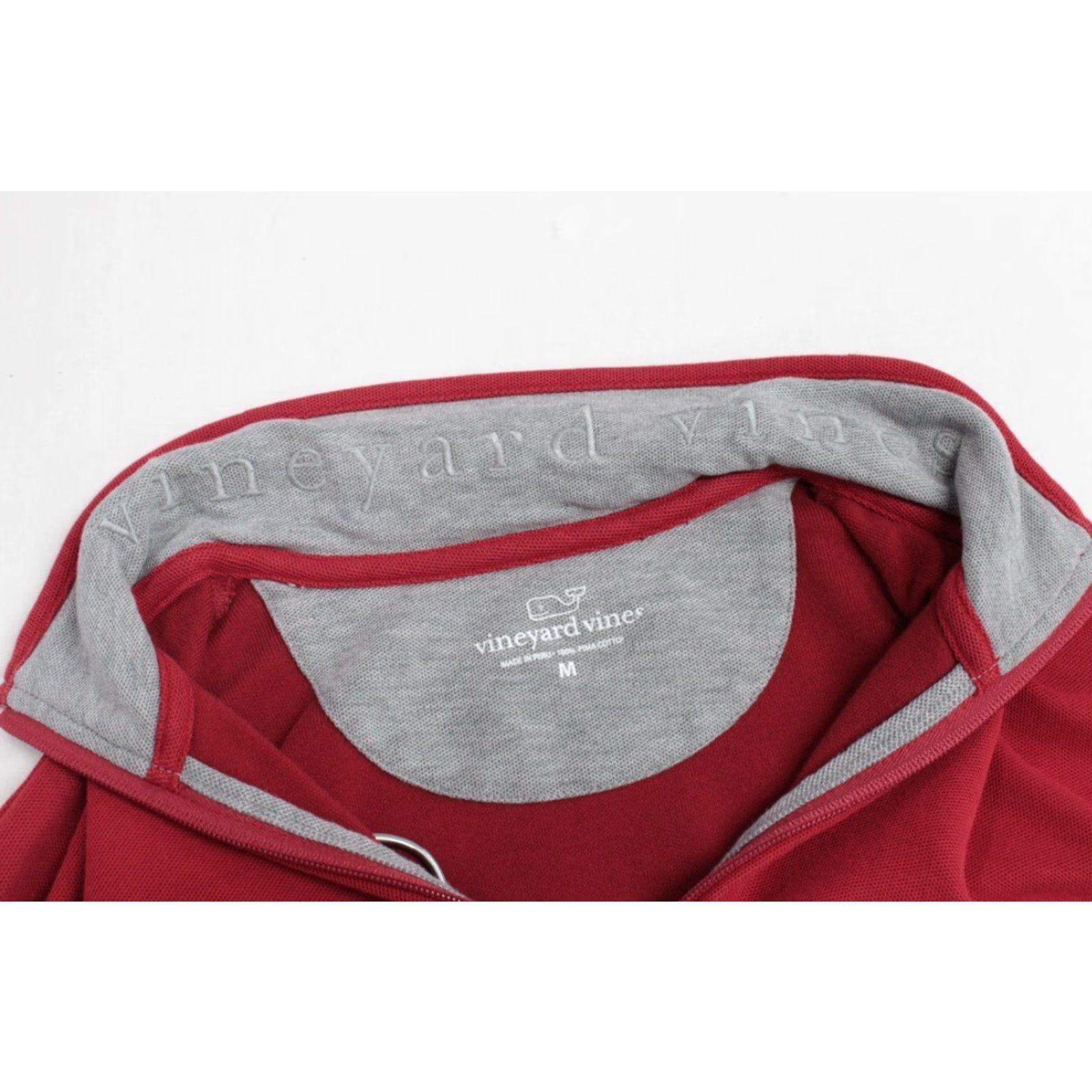 Vineyard Vines Vineyard Vines Sweatshirt Men's Medium Red Henley Long Sleeve 1/4 Zip Preppy Size US M / EU 48-50 / 2 - 6 Thumbnail