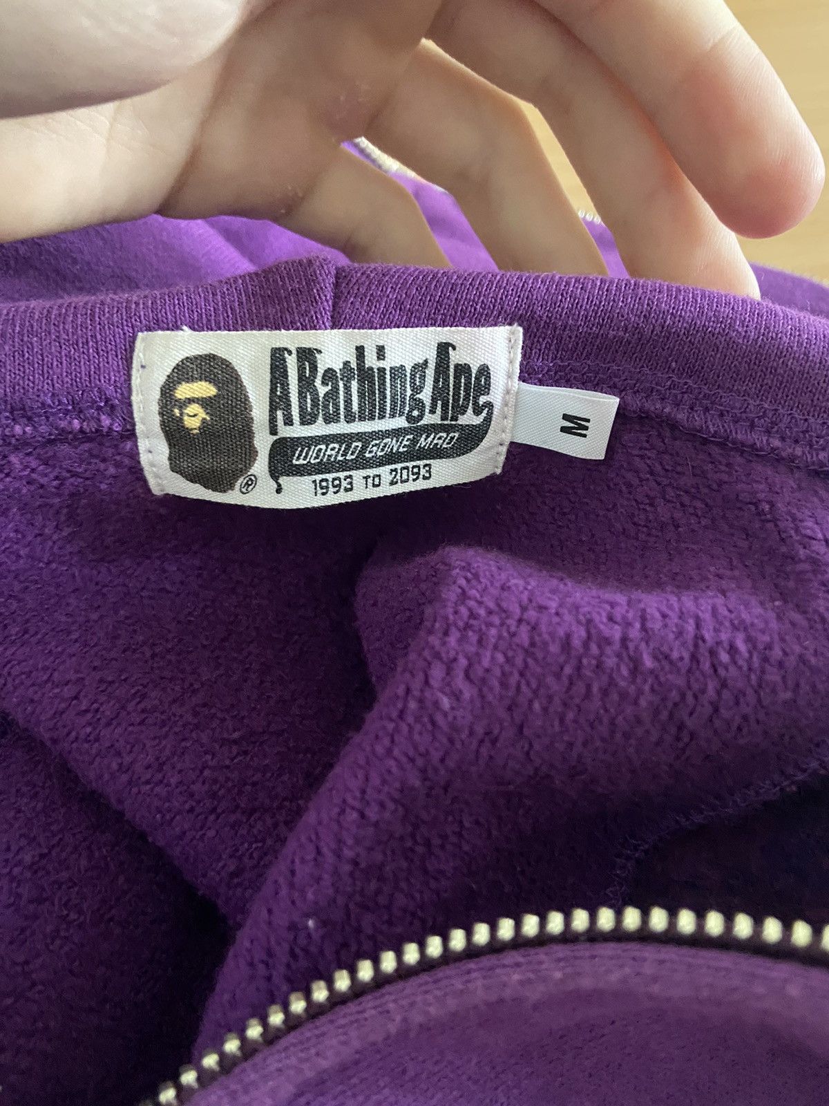 Bape Bape shark Purple camo hoodie Size US M / EU 48-50 / 2 - 4 Thumbnail