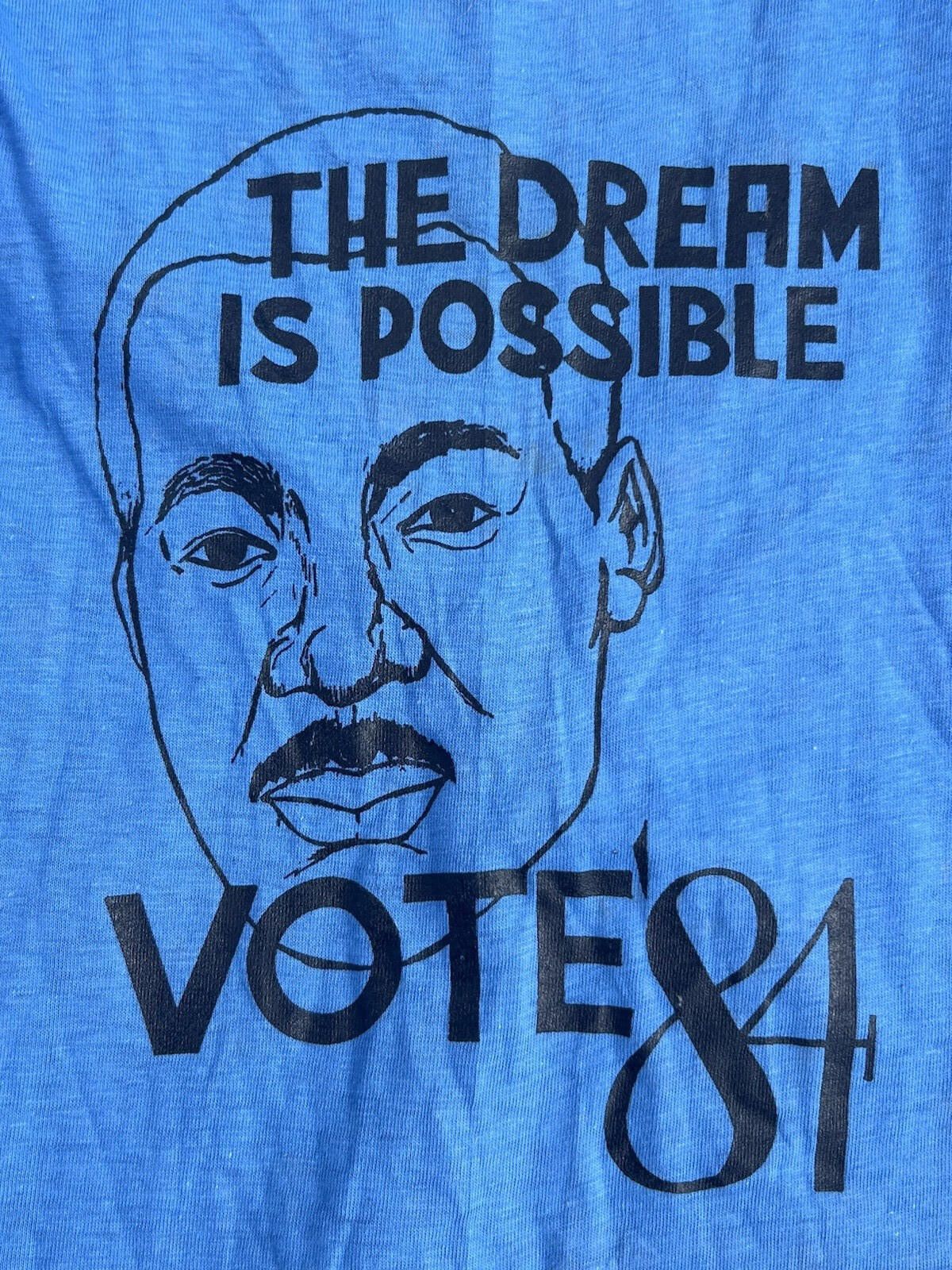 Fruit Of The Loom 1988 Jesse Jackson For President T-Shirt - Original Campaign Size US M / EU 48-50 / 2 - 3 Thumbnail