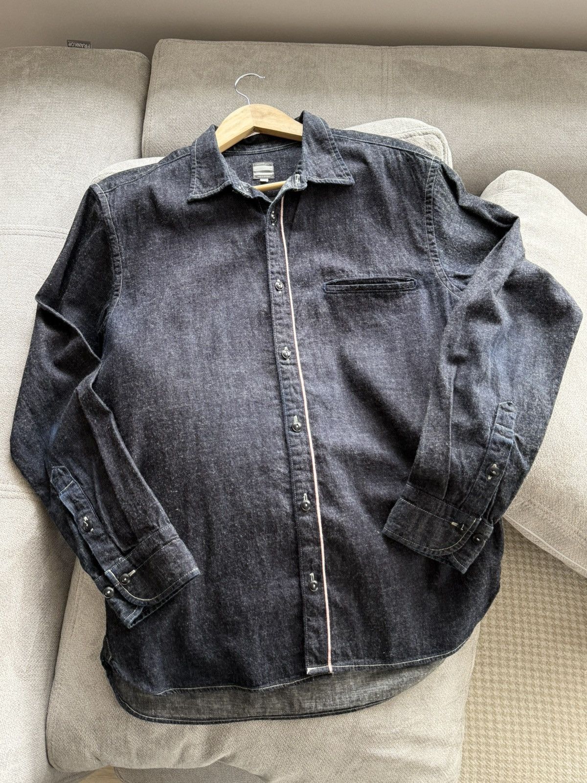 Momotaro Jeans Momotaro Jeans Okayama Selvedge Japanese 🇯🇵 Denim Overshirt Size US L / EU 52-54 / 3 - 12 Thumbnail