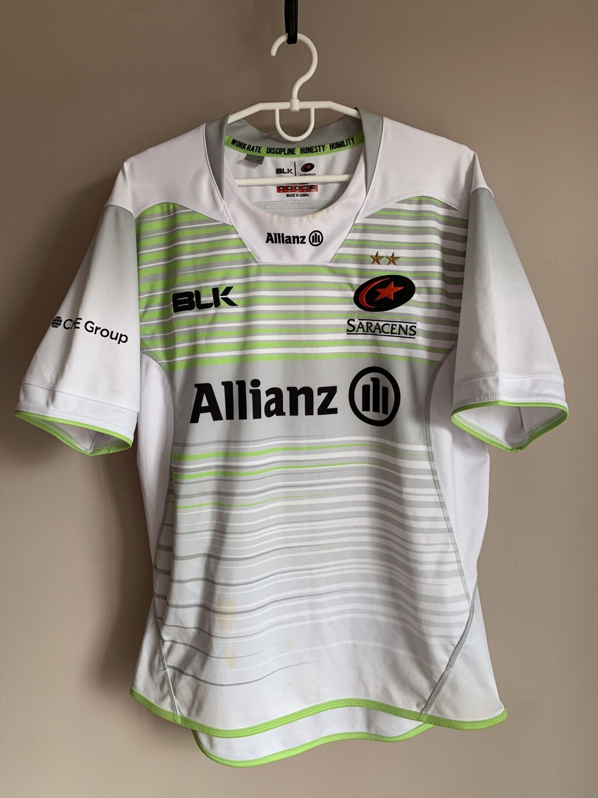 Other Saracens Home Rugby Union Shirt BLK Jersey Size L #12 Size US L / EU 52-54 / 3 - 1 Thumbnail