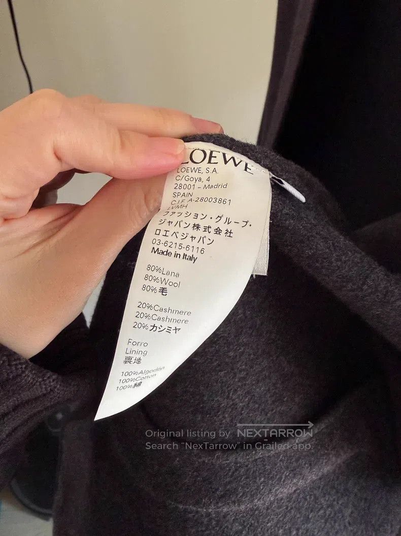 Loewe Loewe Wool Coat, 80% Wool, 20% Cashmere Size S / US 4 / IT 40 - 3 Thumbnail