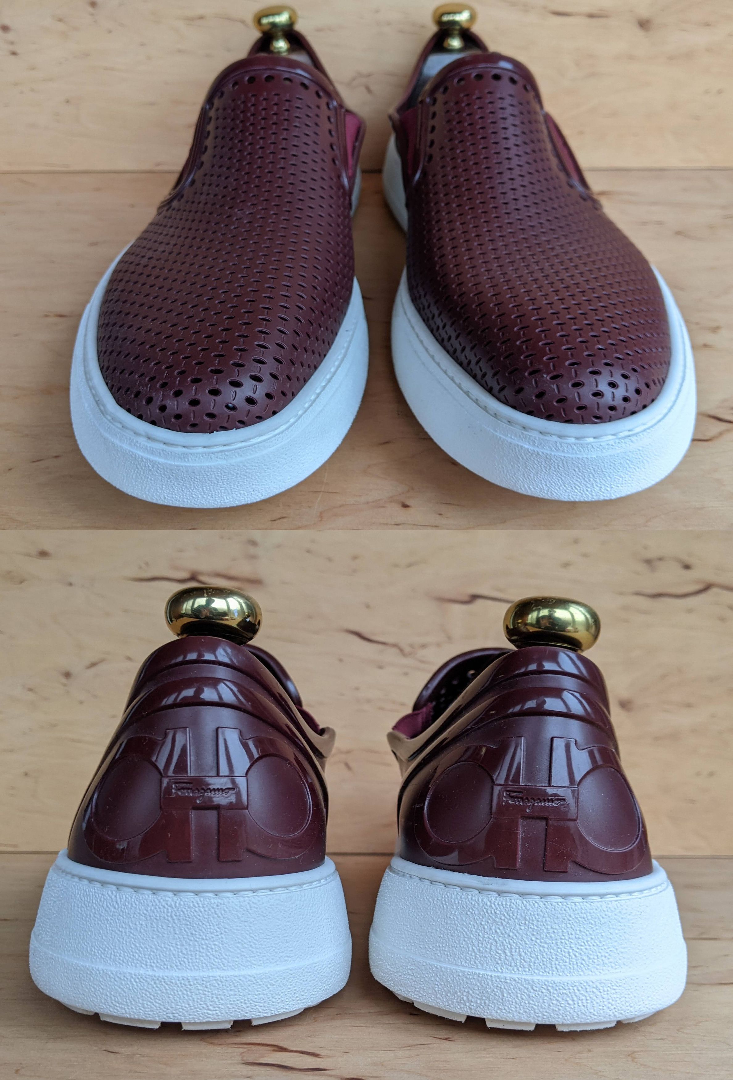 Salvatore Ferragamo Salvatore Ferragamo 'Perforated Fury' Rubber Shoes Slip on Size US 12 / EU 45 - 5 Thumbnail