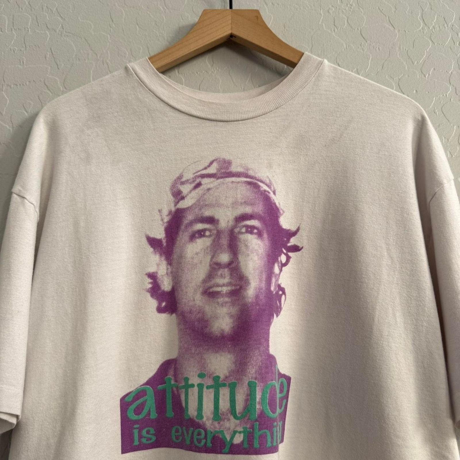 Other Vintage 90s attitude is everything t-shirt Size US XL / EU 56 / 4 - 2 Thumbnail