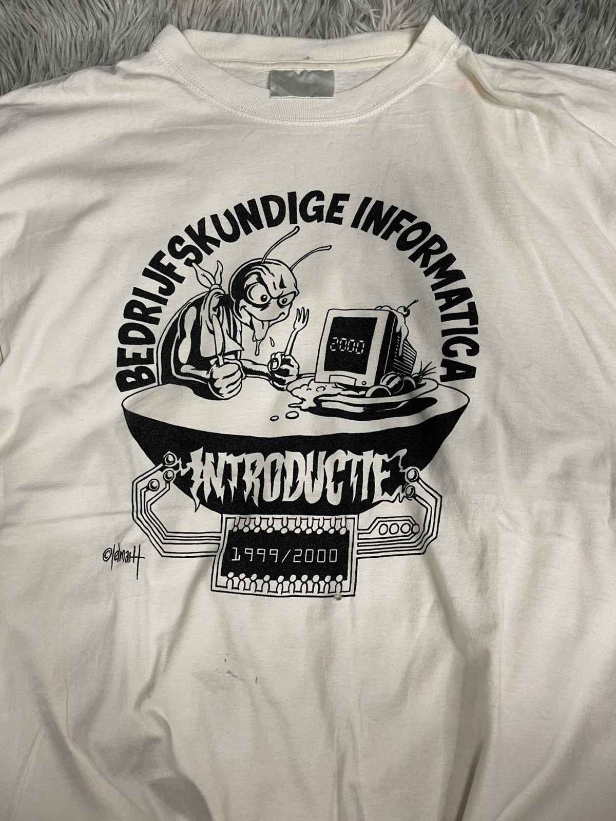 Vintage Vintage Oldmatt Art Tees Bedrijfskundige Informatica 1999 Size US XL / EU 56 / 4 - 3 Thumbnail