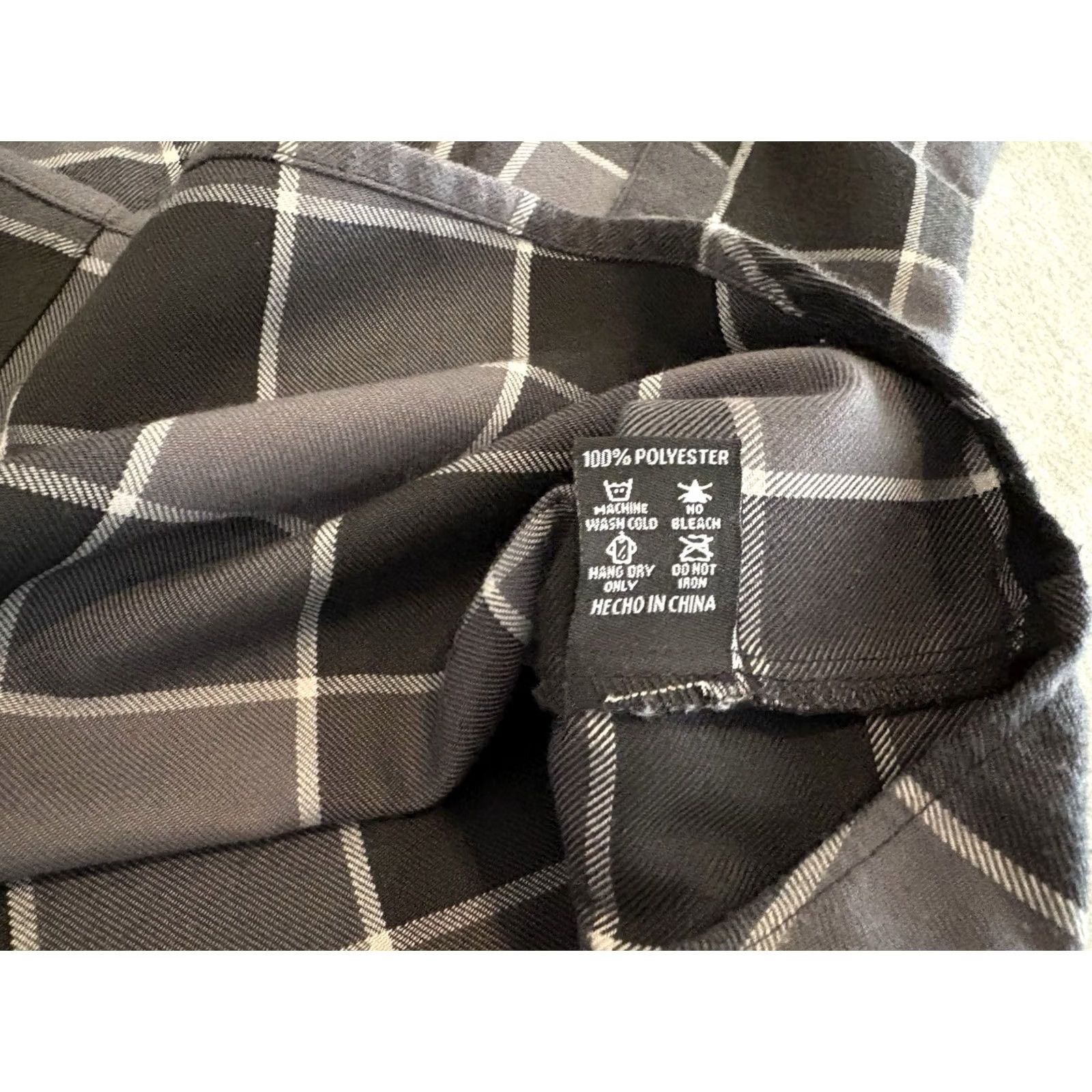 Vintage Dixxon The Dark Horse Long Sleeve Black Gray Button Up Flannel Shirt Mens M Size US M / EU 48-50 / 2 - 3 Thumbnail