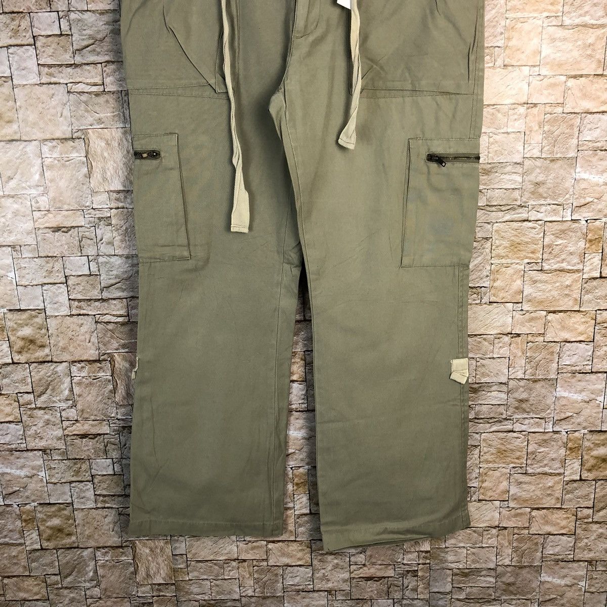 Japanese Brand Q Top Green utility streetwear Cargo Multipocket Pants #A437 Size US 30 / EU 46 - 3 Thumbnail