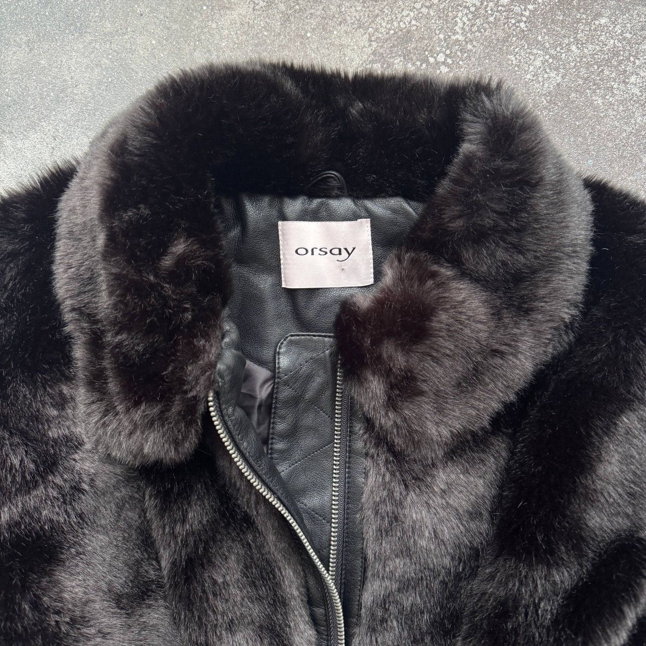 Hysteric Glamour Orsay Y2K Glam Black Faux Fur Oversized Bomber Jacket Size L / US 10 / IT 46 - 13 Thumbnail