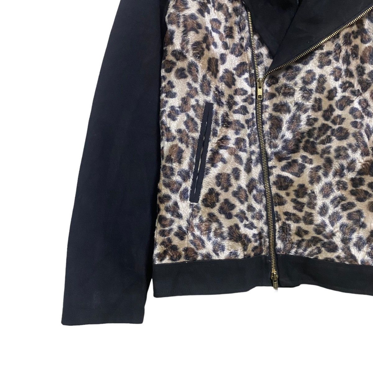 Japanese Brand Japanese Beast Recyclage Leopard Double Collar Jacket Size M / US 6-8 / IT 42-44 - 5 Thumbnail