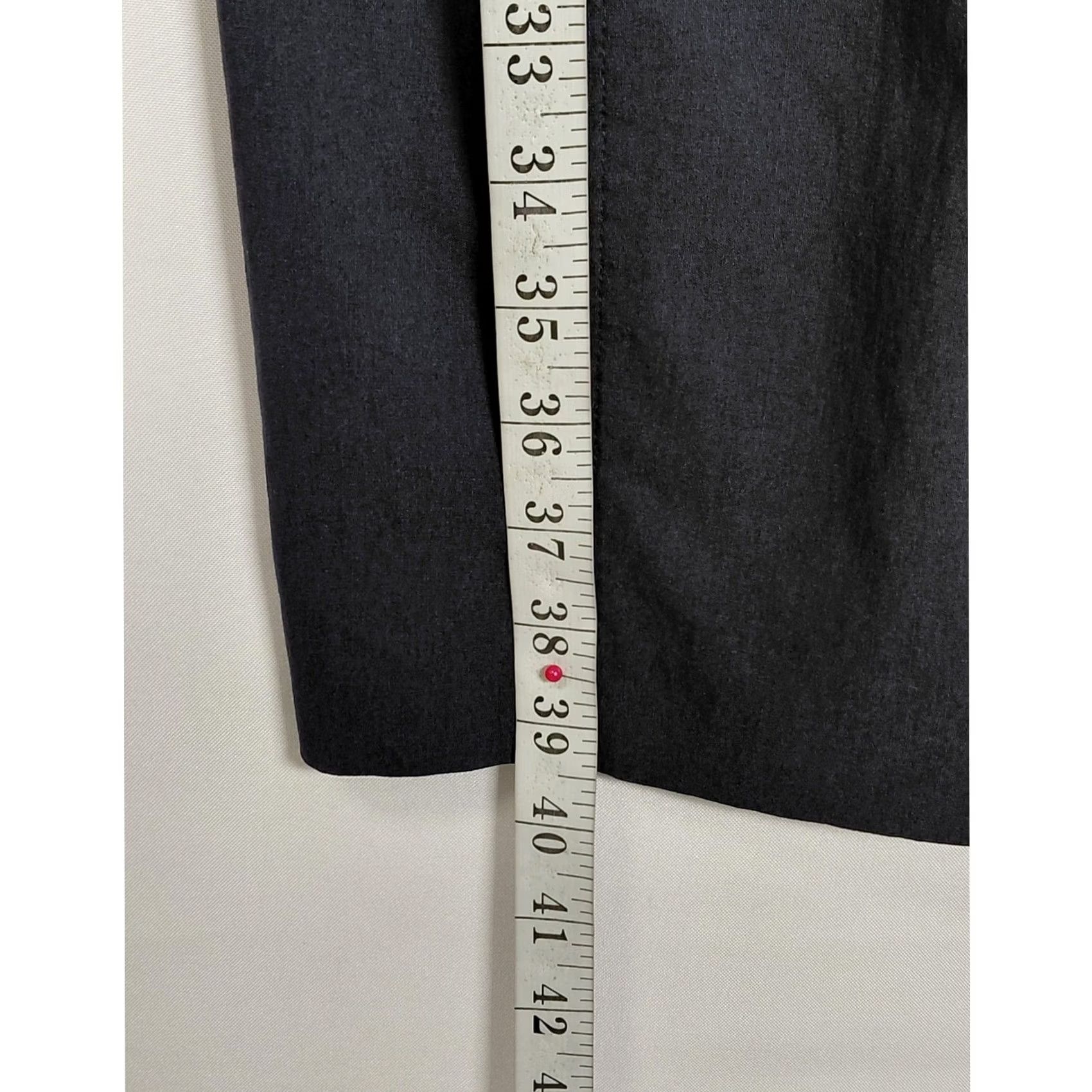 Express EXPRESS STRETCH Navy Dress Solid Sleeveless Knee Length Women Size 4 Size S / US 4 / IT 40 - 5 Thumbnail