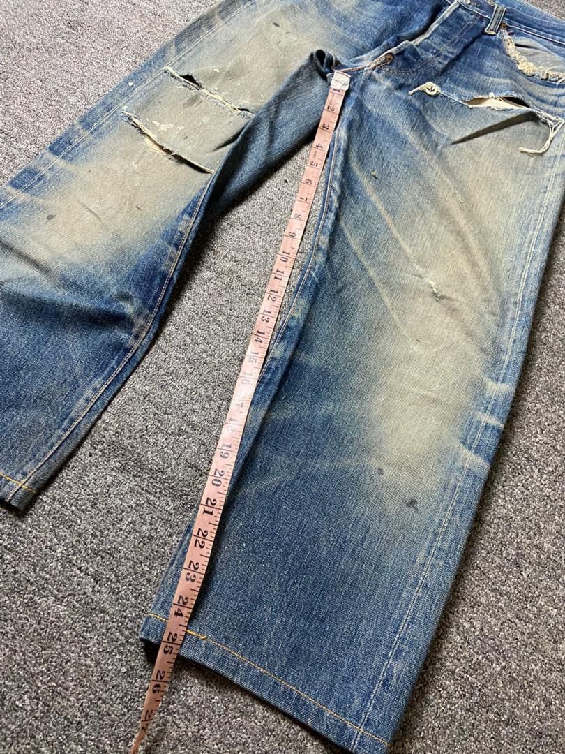 Levi's 🔥 Vintage LEVIS Selvedge Distressed Denim Jeans 🔥 (135) Size US 30 / EU 46 - 8 Thumbnail