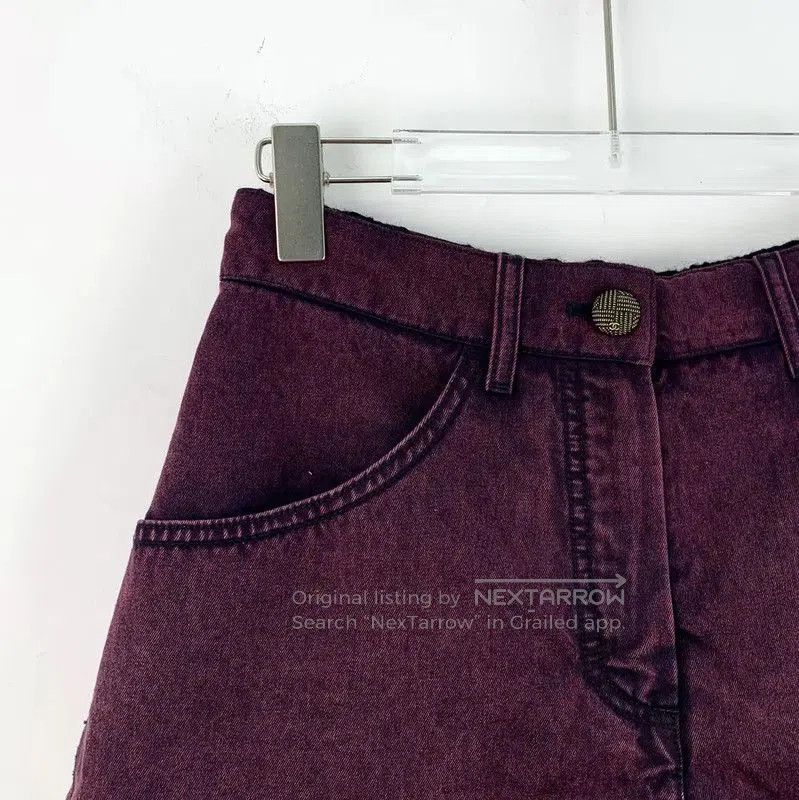 Chanel Chanel XS Dark Purple Cotton Women's Shorts . Size 22" - 3 Thumbnail