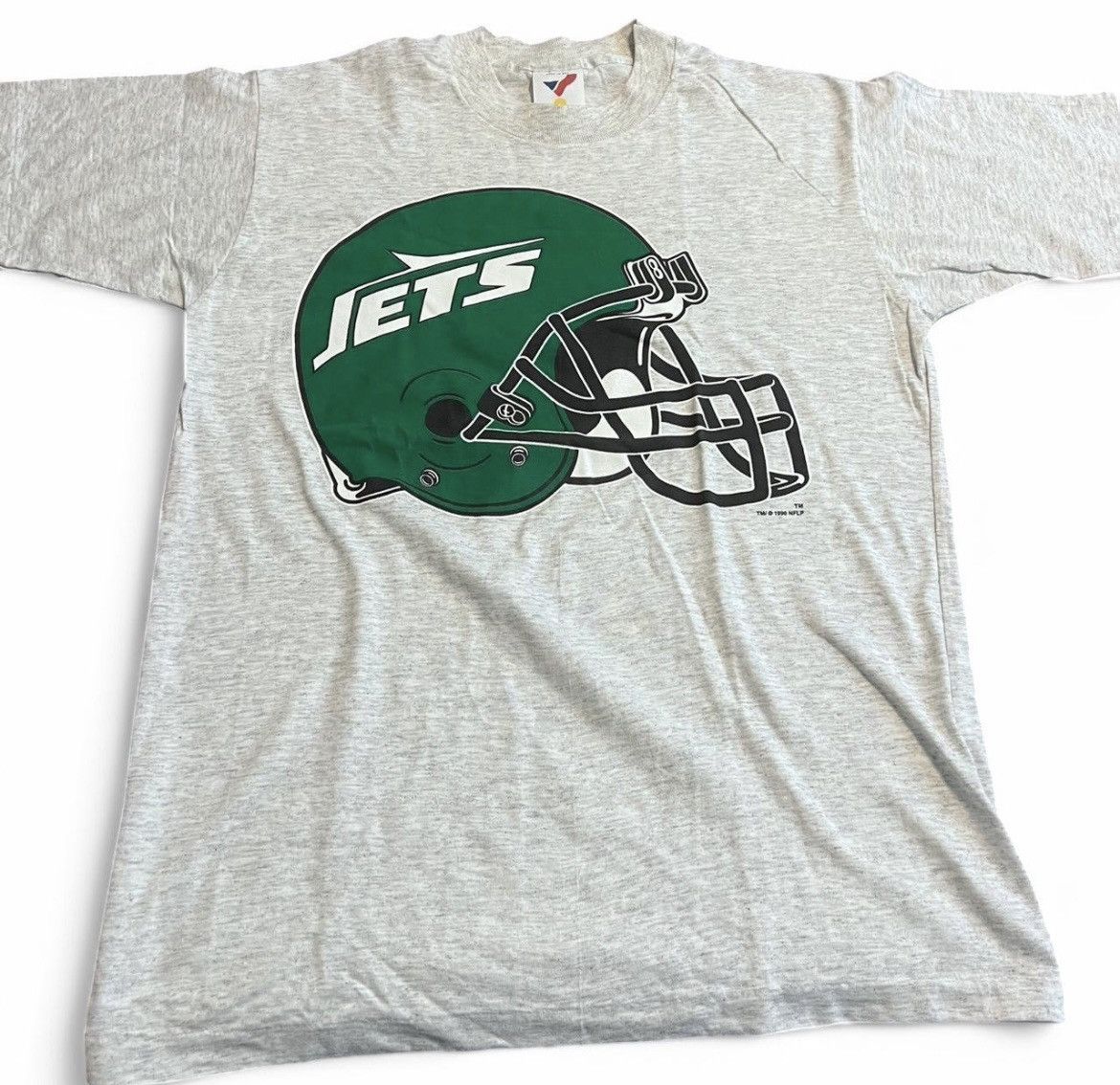 NFL × Vintage Vintage New York Jets Helmet T Shirt Size US M / EU 48-50 / 2 - 1 Thumbnail