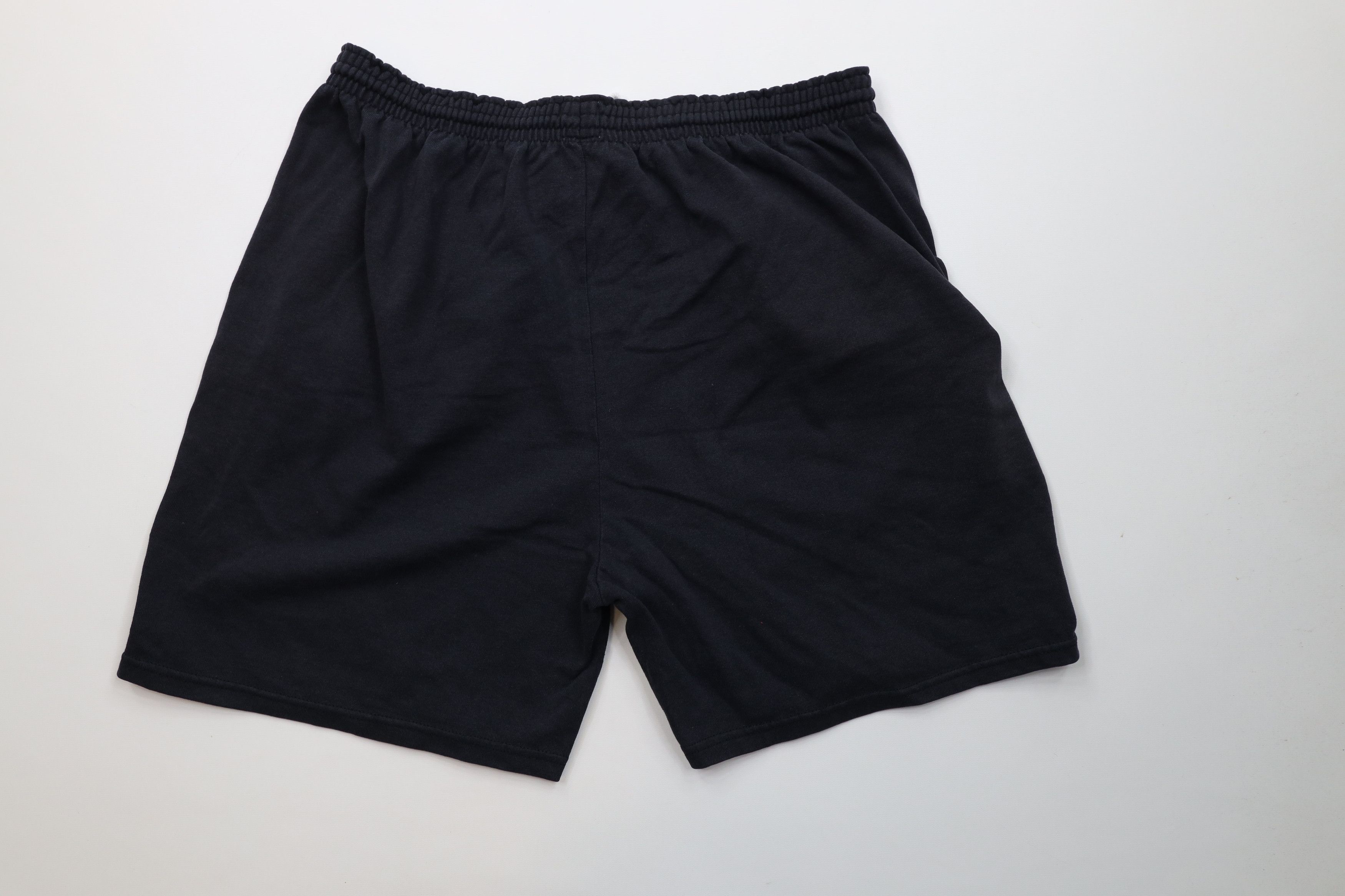 Champion Vintage 90s Champion Spell Out Heavy Above Knee Shorts Black Size US 36 / EU 52 - 9 Thumbnail