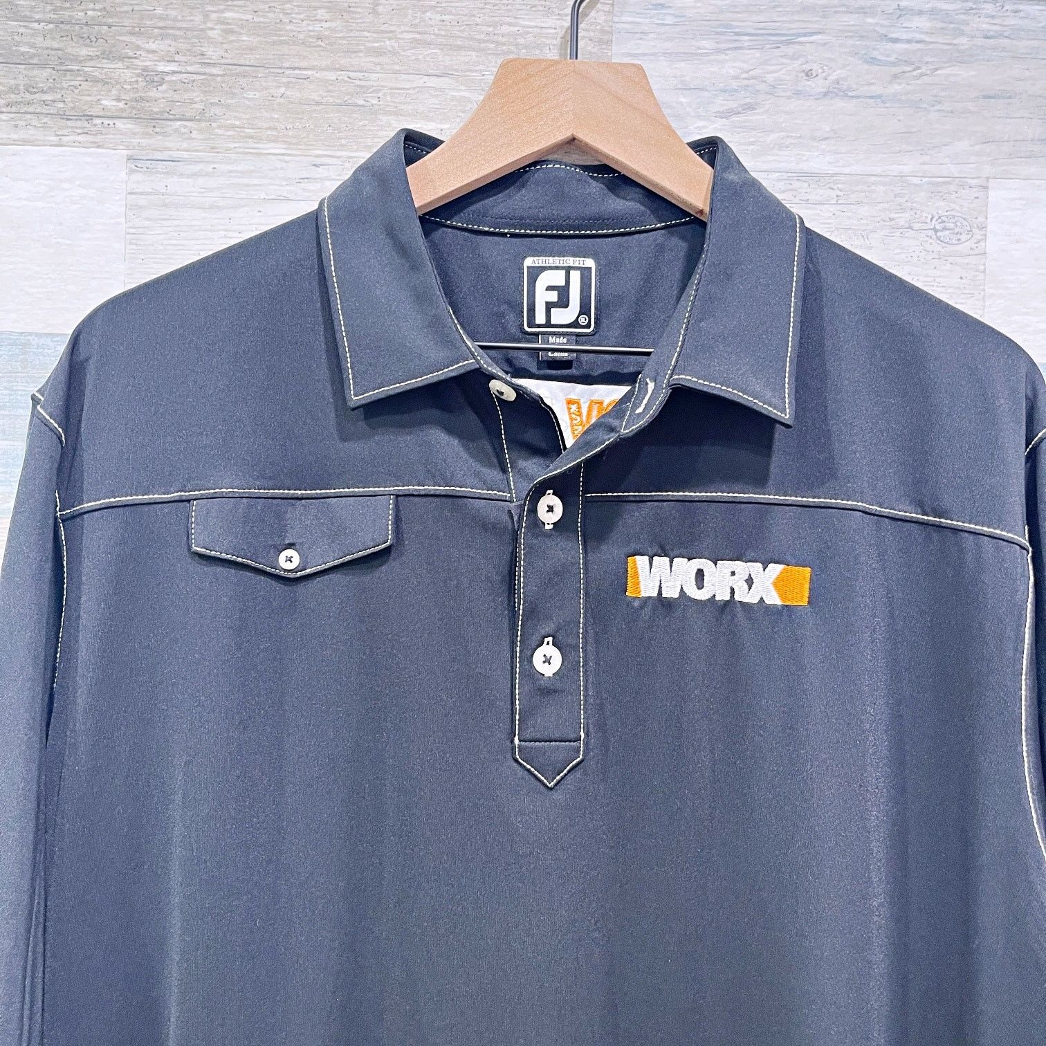 Other WORX Power Share Tools Polo Shirt Black FootJoy Mens XL Size US XL / EU 56 / 4 - 2 Thumbnail