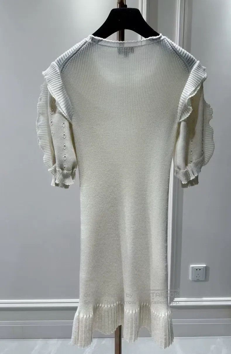 Chanel Chanel High-end handicraft workshop series beige elastic k Size XXS / US 00 / IT 34 - 4 Thumbnail