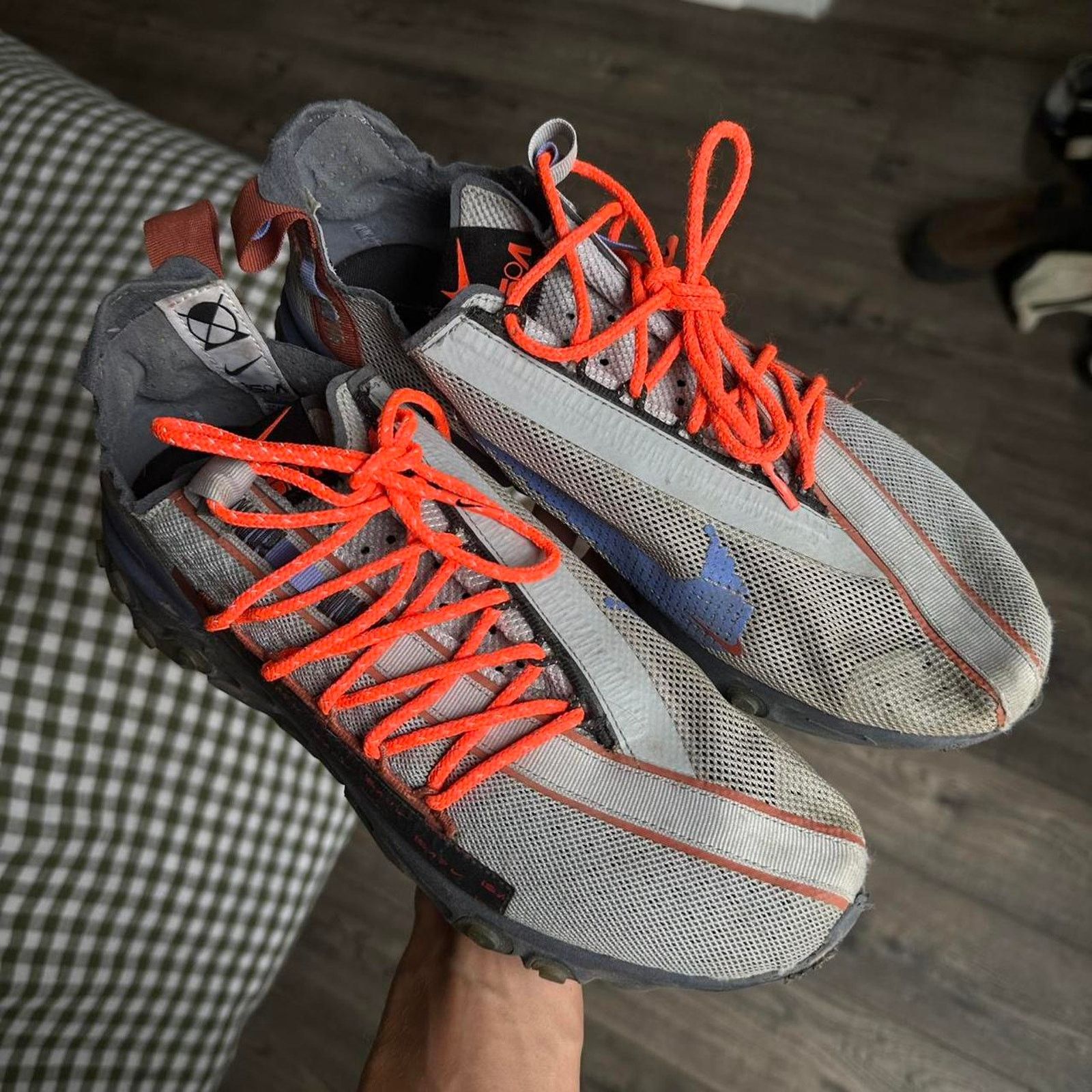 Nike Nike Utility Tactical React ISPA WR Wolf Grey Sneakers Shoes Size US 10.5 / EU 43-44 - 3 Thumbnail