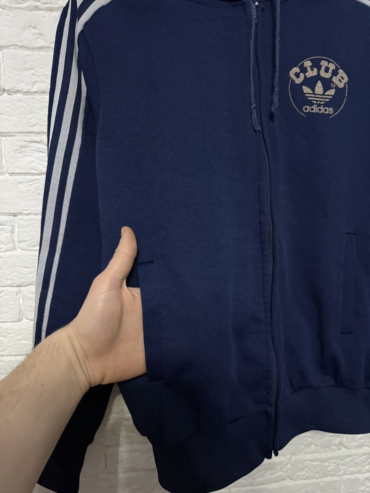 Adidas Rare Vintage 80`s Adidas Club Full Zip Hoodie France Sz S Size US S / EU 44-46 / 1 - 5 Thumbnail