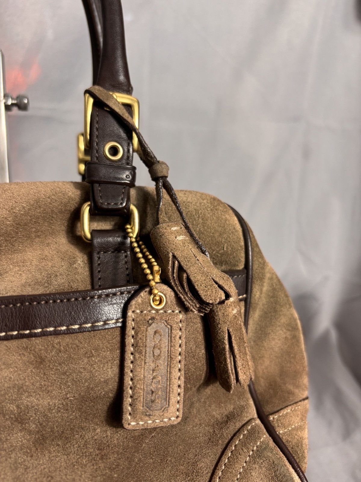 Coach Coach Suede Handle Bag Size ONE SIZE - 4 Thumbnail