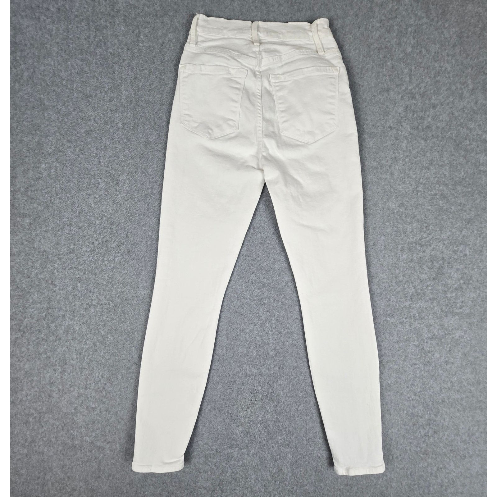 Frame FRAME Demin Womens 23x27 White Ali High Rise Cigarette Jeans Size 23" - 3 Thumbnail