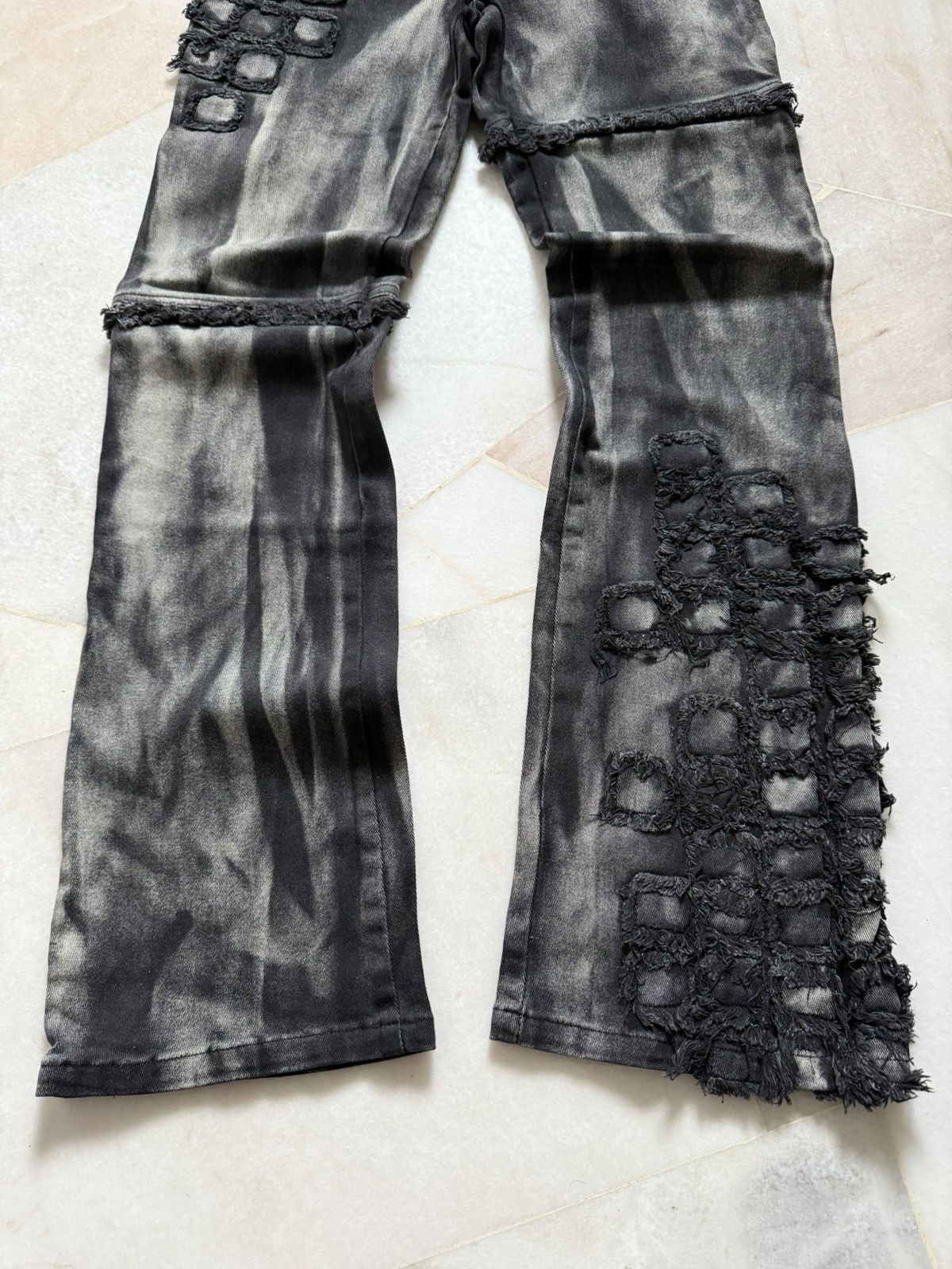 If Six Was Nine Vintage 2000s Smoke Flare pants Size US 28 / EU 44 - 3 Thumbnail