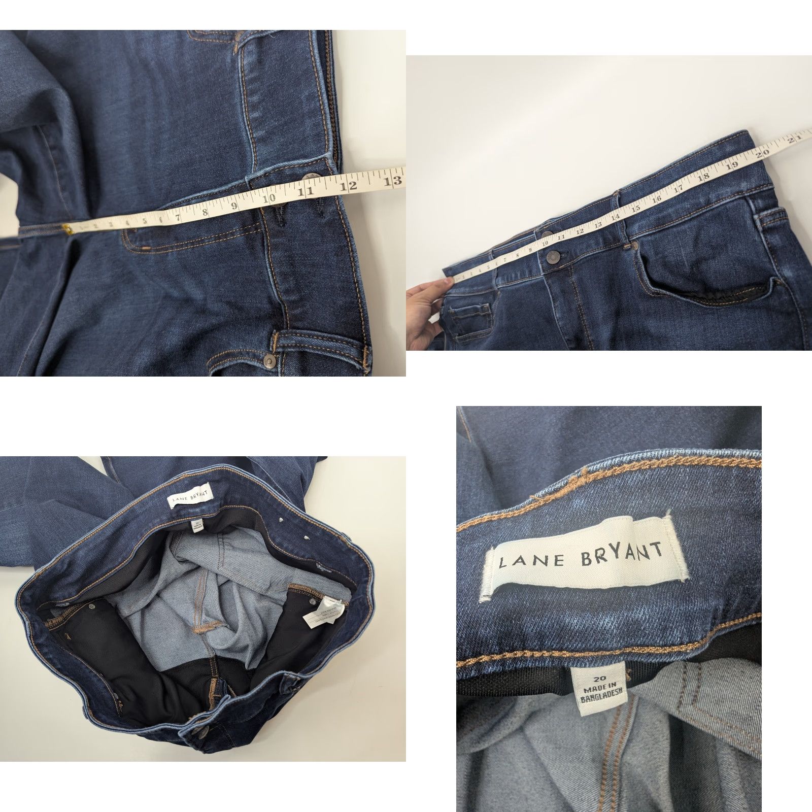 Vintage VINTAGE Lane Bryant High Rise Boot Jeans Womens 20 Tighter Tummy Flex Magic Waistband Jean Bootscut 5-Pocket Denim Blue Size 42" / US 20 - 8 Thumbnail