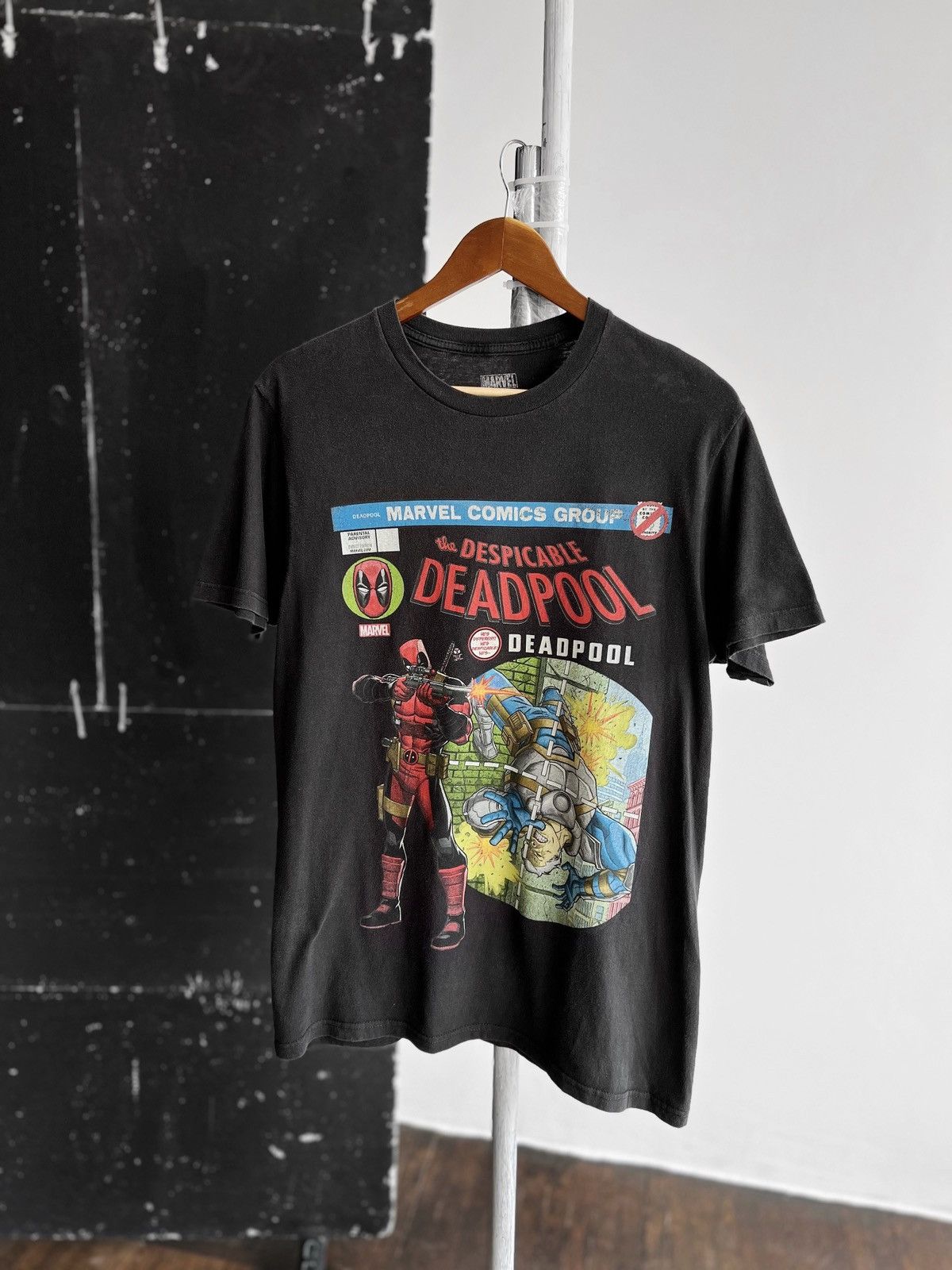 Marvel Comics × Vintage Marvel Comics Deadpool Mens Vintage Short Sleeve T-Shirt Size US S / EU 44-46 / 1 - 1 Thumbnail