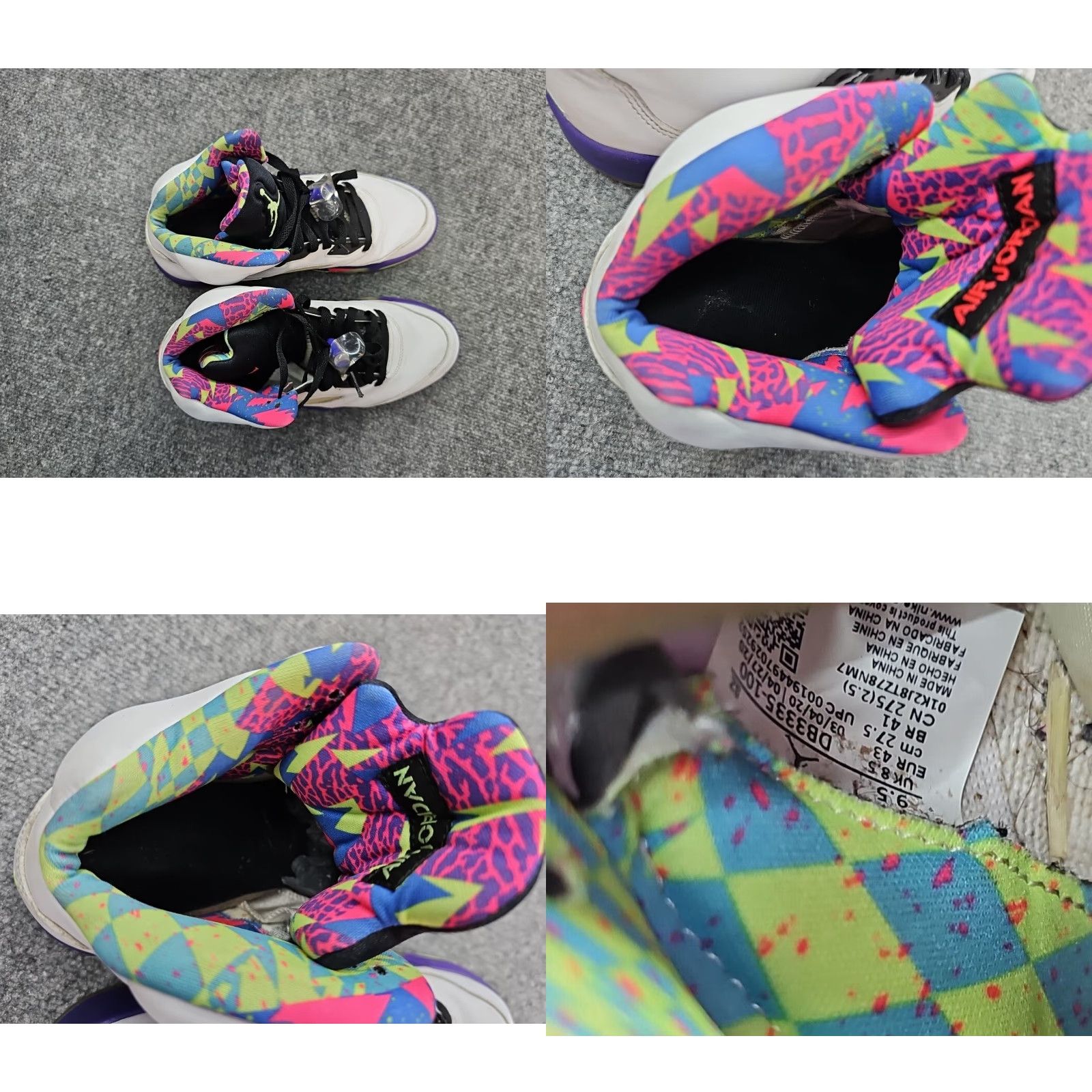 Jordan Brand Jordan 5 Retro Alternate Bel-Air 2020 Size 9.5 Men Sneakers White Size US 9 / EU 42 - 9 Thumbnail