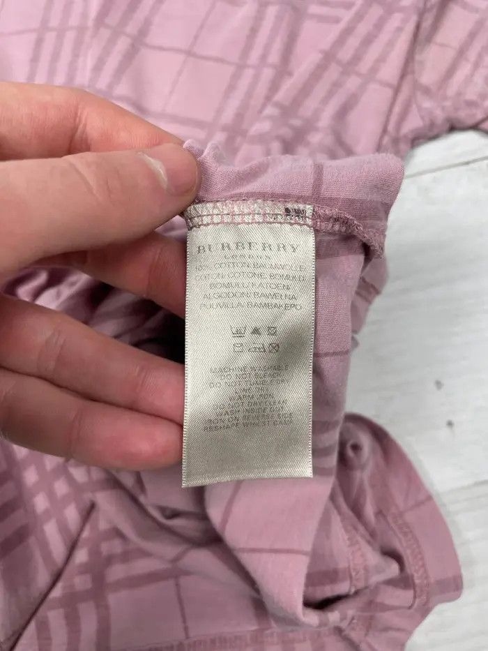 Burberry Burberry Nova Check T-Shirt Pink Size US L / EU 52-54 / 3 - 6 Thumbnail