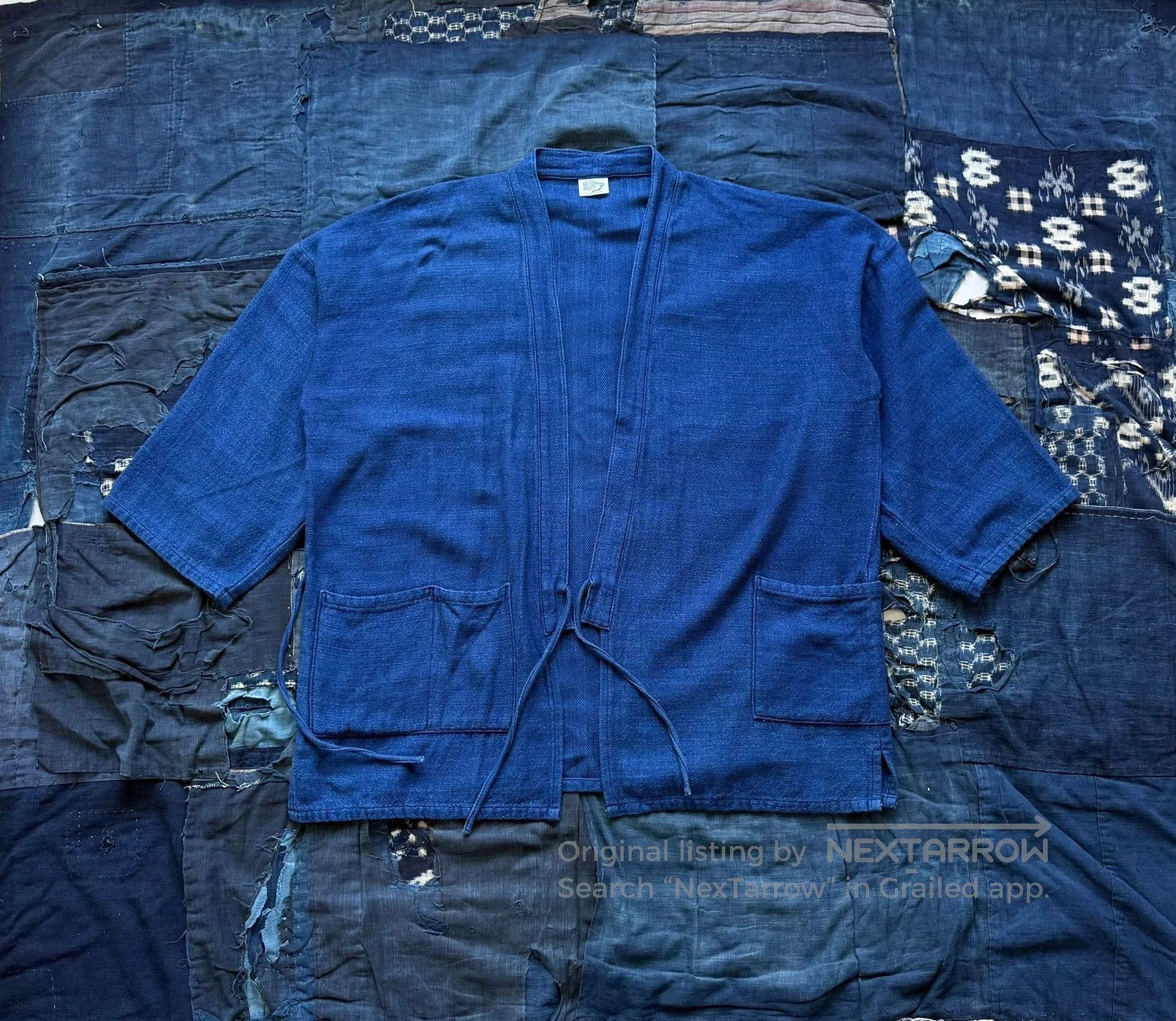 Orslow Orslow Takumi Indigo Dye Robe Cardigan. Size US M / EU 48-50 / 2 - 1 Thumbnail