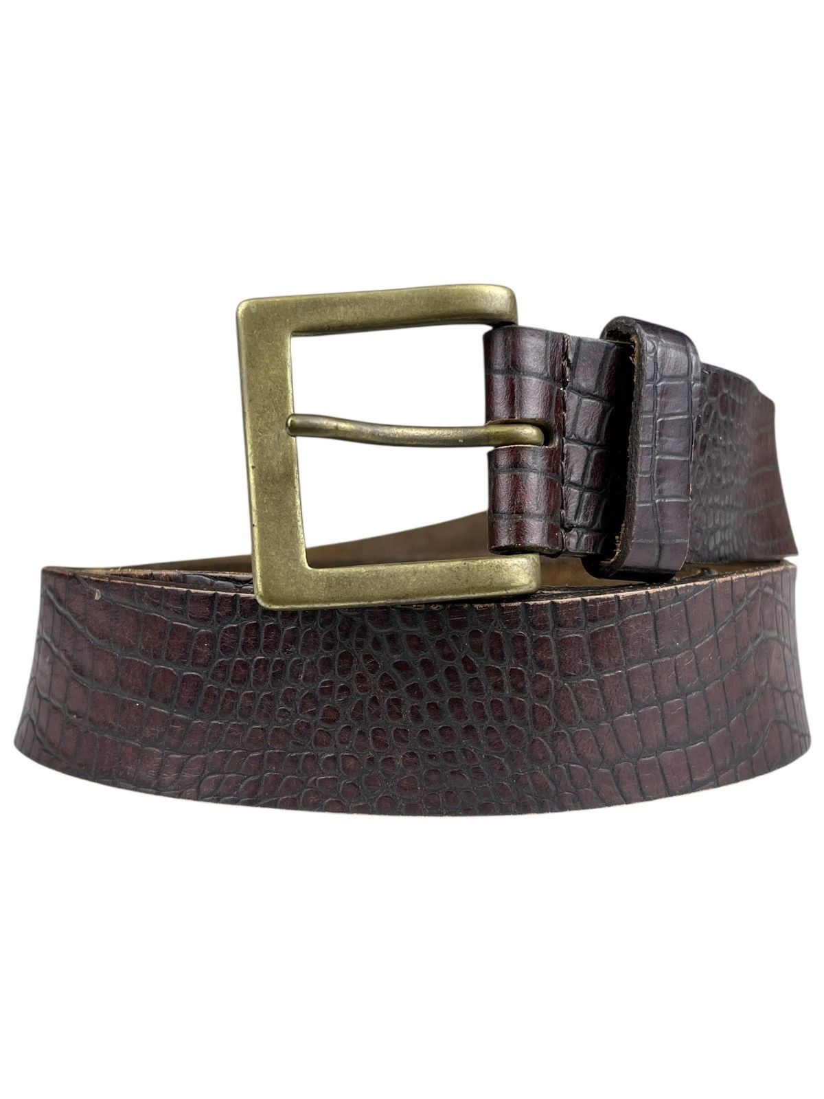 COMME DES GARCONS TRICOT 1990S WIDE BLACK LEATHER BELT – BAD