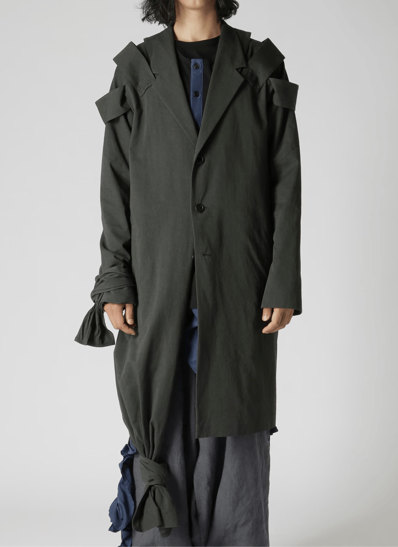 Yohji Yamamoto Yohji Yamamoto Pour Homme - SHOULDER EPAULET DOUBLE JACKET Size US S / EU 44-46 / 1 - 5 Thumbnail
