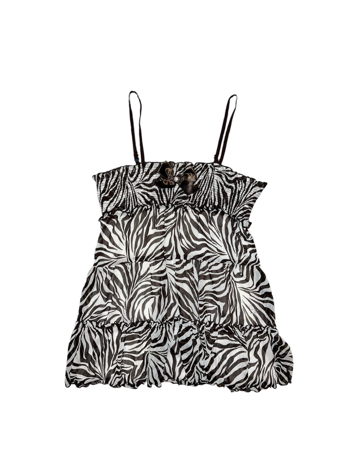 Japanese Brand Vintage zebra camisole 🦓🧷 Size ONE SIZE - 1 Thumbnail