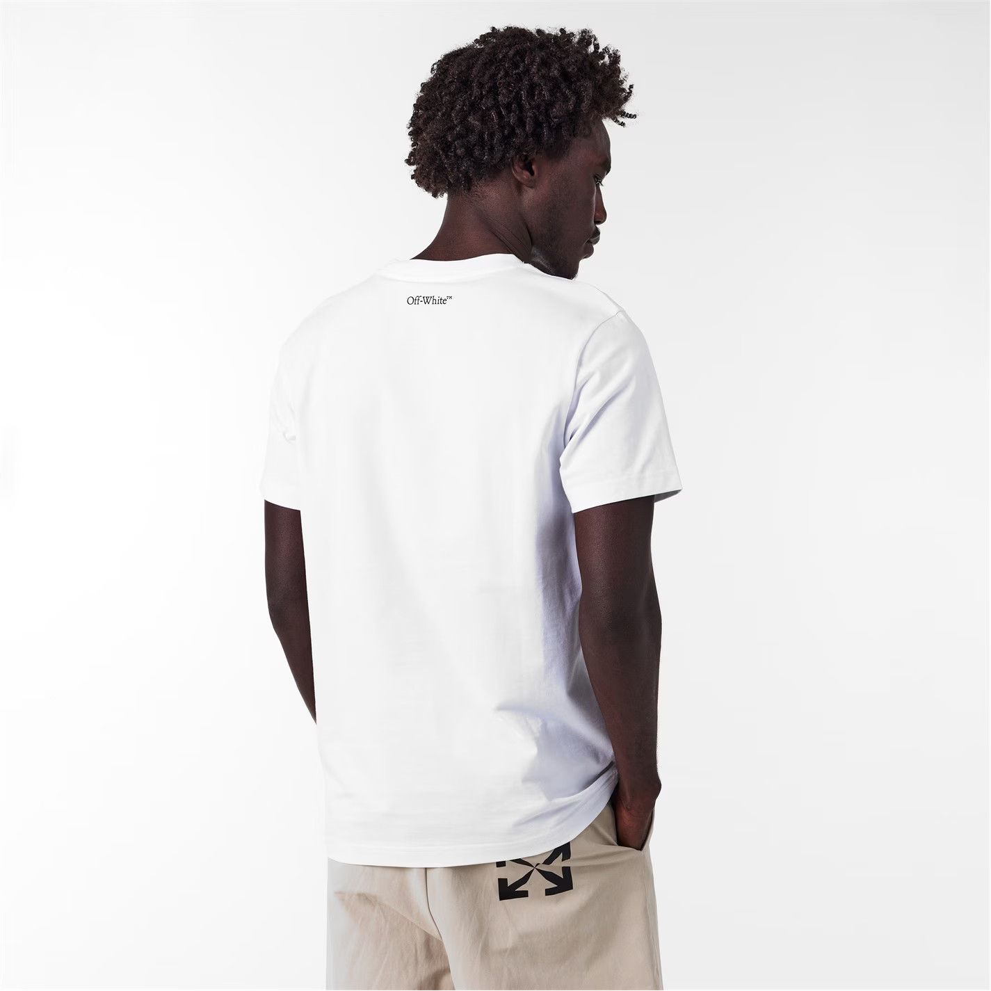 Off-White o1g2r1mq0226 Arrow Slim T-Shirt In White Size US L / EU 52-54 / 3 - 4 Thumbnail