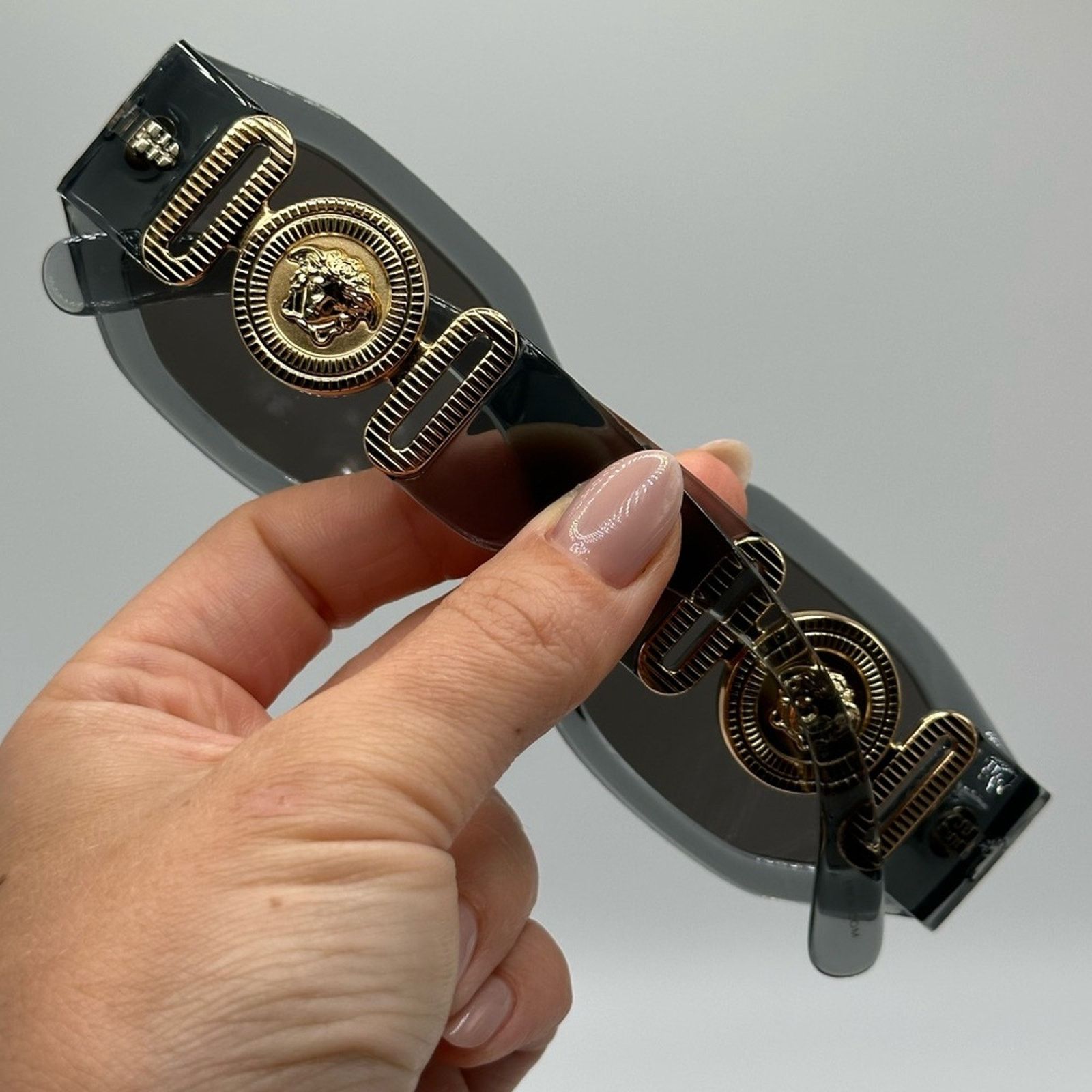 Versace NEW VERSACE VE4361 311/6G Transparent Grey/Light Grey Mirror Size ONE SIZE - 8 Thumbnail
