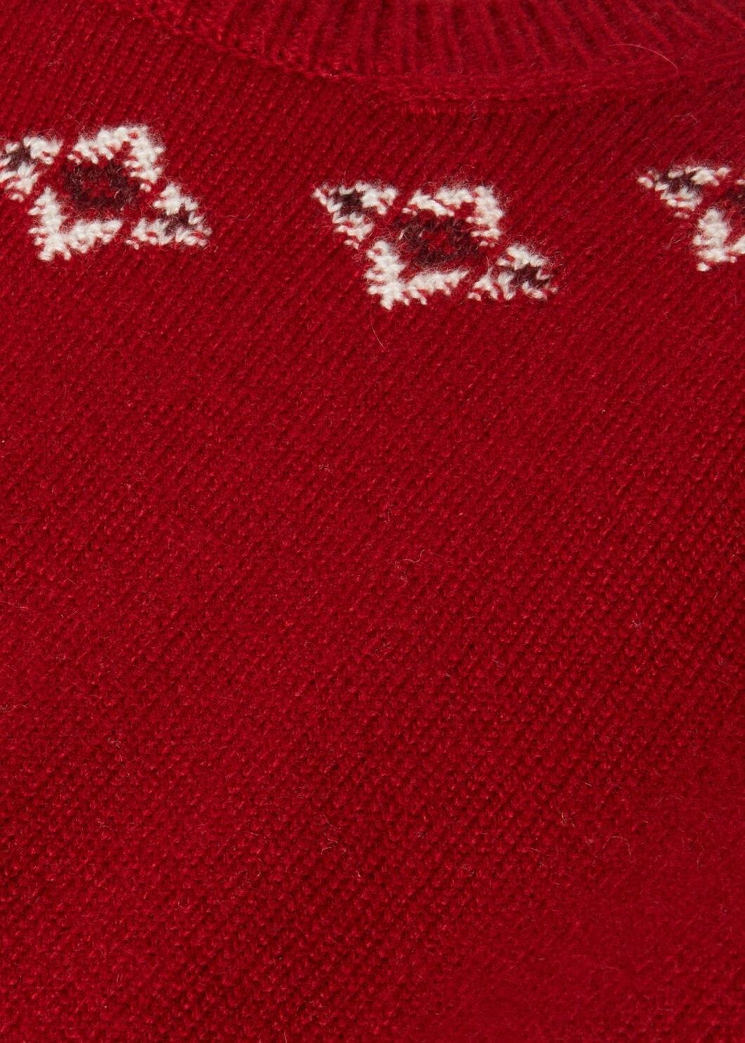 Loro Piana o1w1db10825 FAO5140 Alpe Pile Crewneck Sweater in Red Size L / US 10 / IT 46 - 7 Thumbnail
