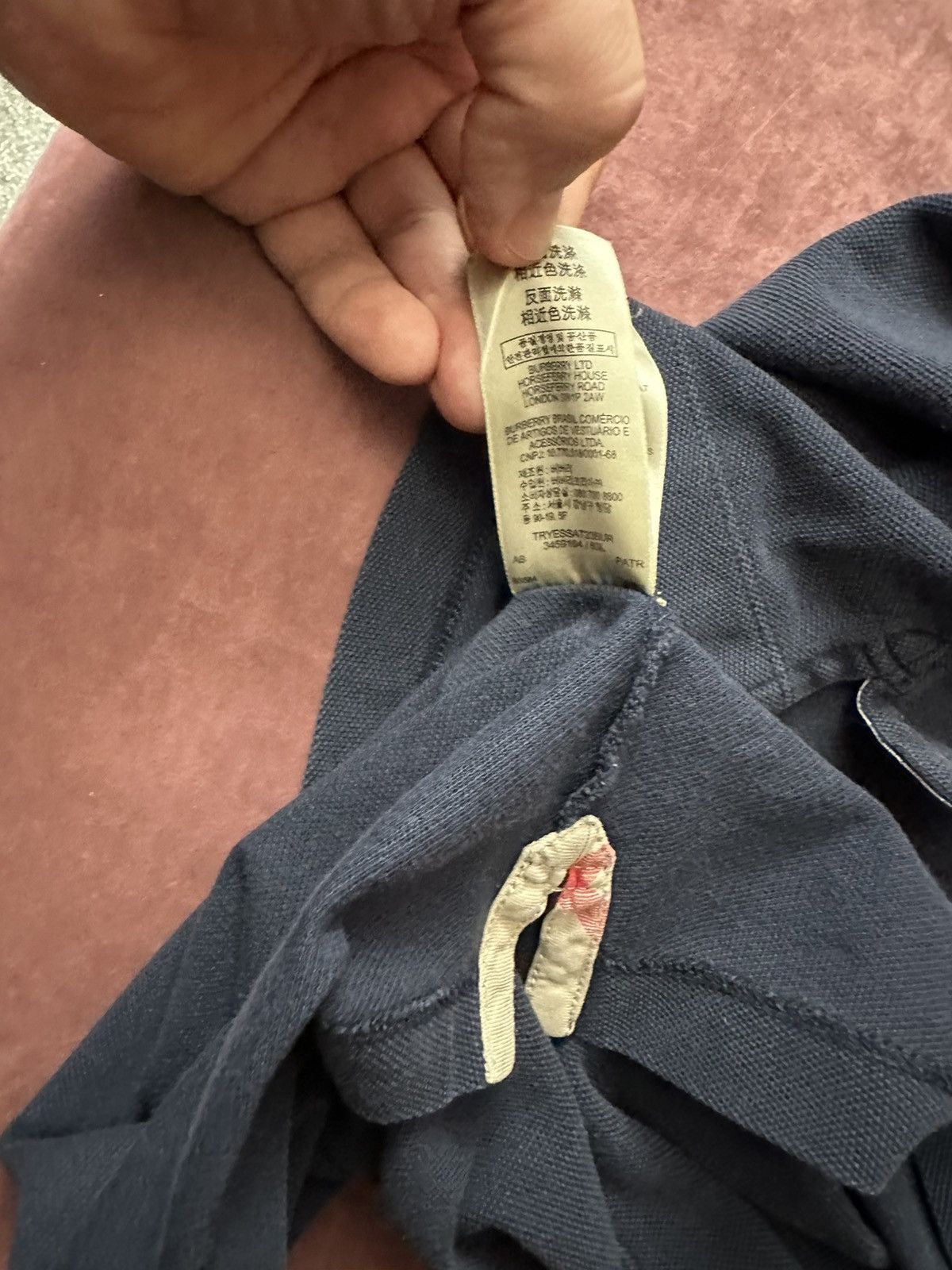 Burberry Burberry polo size L dark blue Size US L / EU 52-54 / 3 - 8 Thumbnail