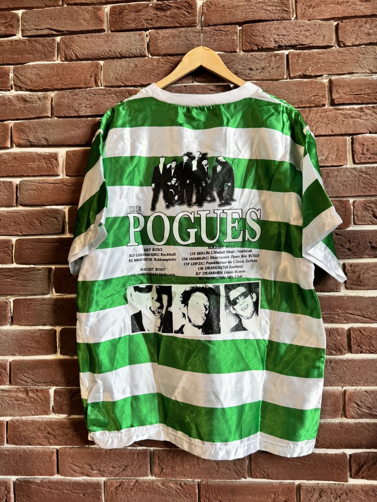 Band Tees 00s The Pogues Vintage Tour Jersey Punk Band Tee Green M Size US M / EU 48-50 / 2 - 8 Thumbnail