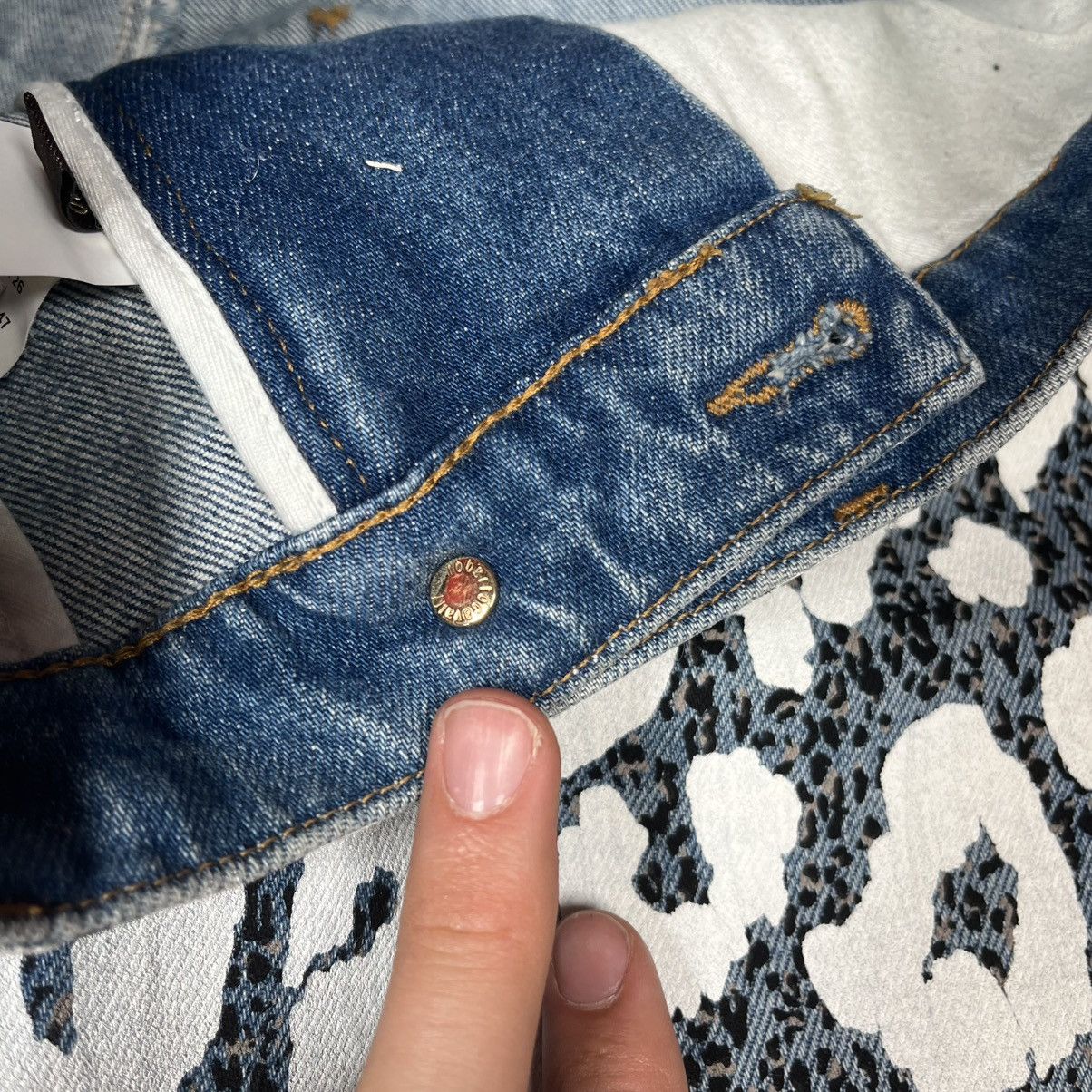 Roberto Cavalli Roberto Cavalli Jeans Designer Y2K Floral Leopard Print Size 24" / US 00 / IT 34 - 11 Thumbnail